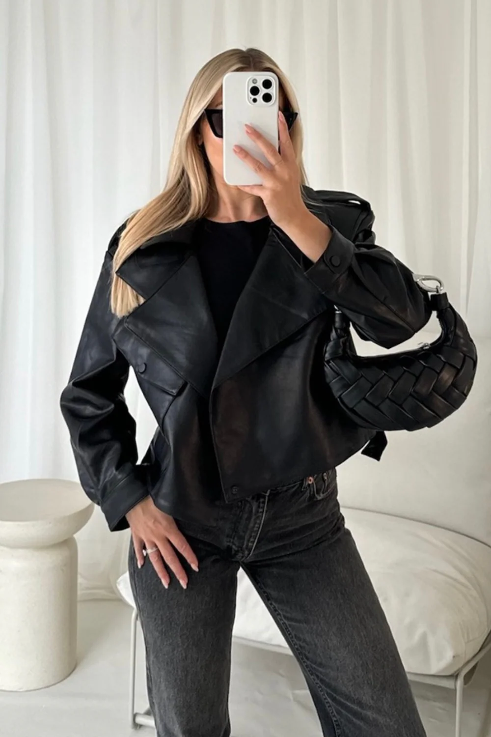 Harley Black Faux Leather Jacket