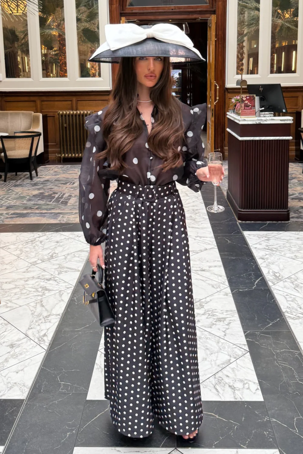 HARRIET BLACK POLKA DOT SHIRT - Image 2