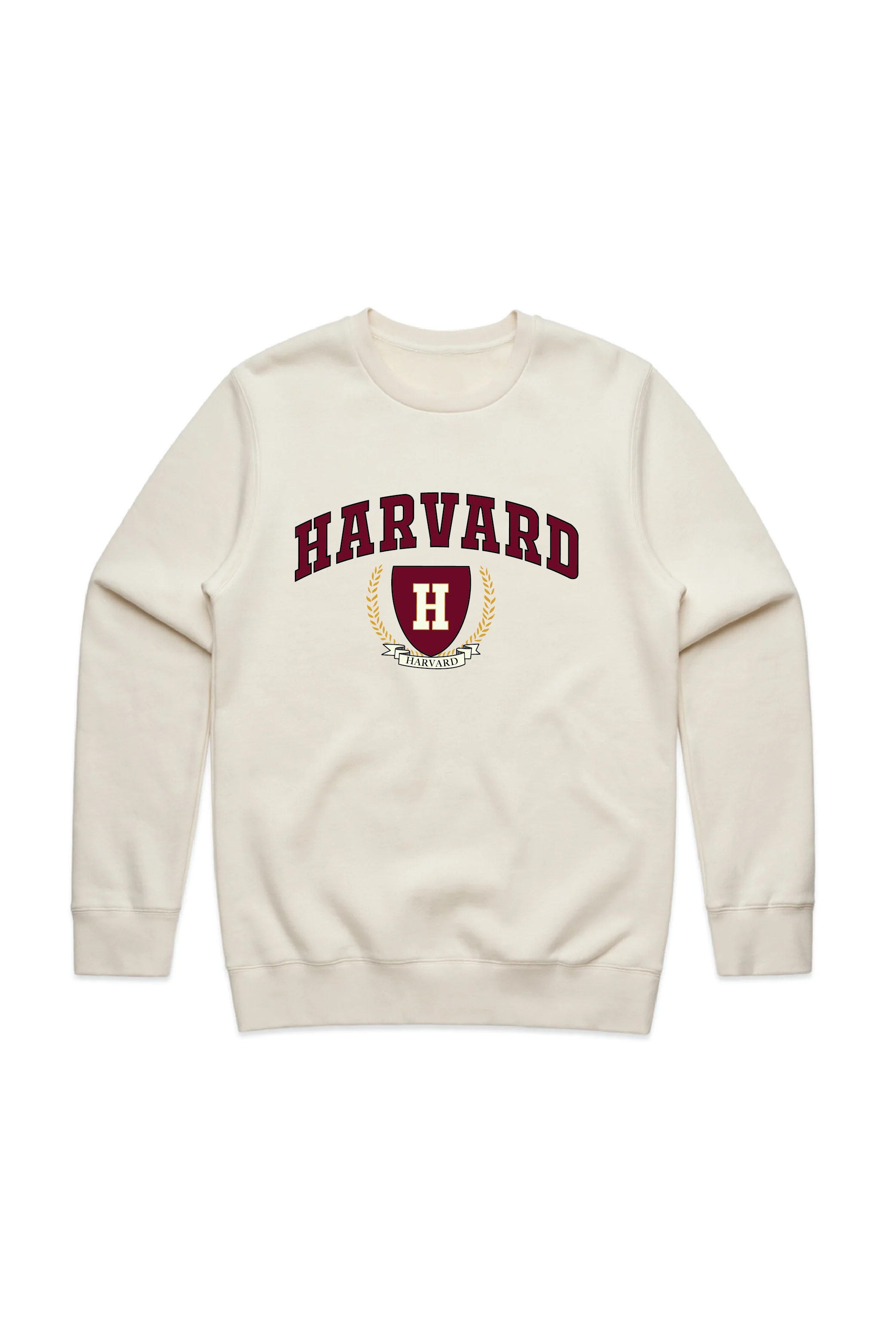 Harvard printed ecru sweater - Image 2