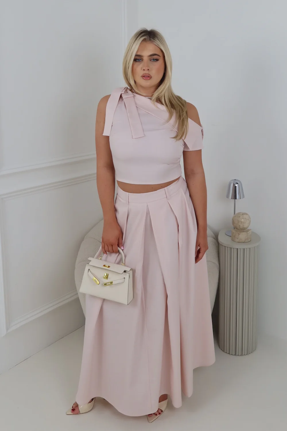 HOLLY PINK MAXI SKIRT - Image 2