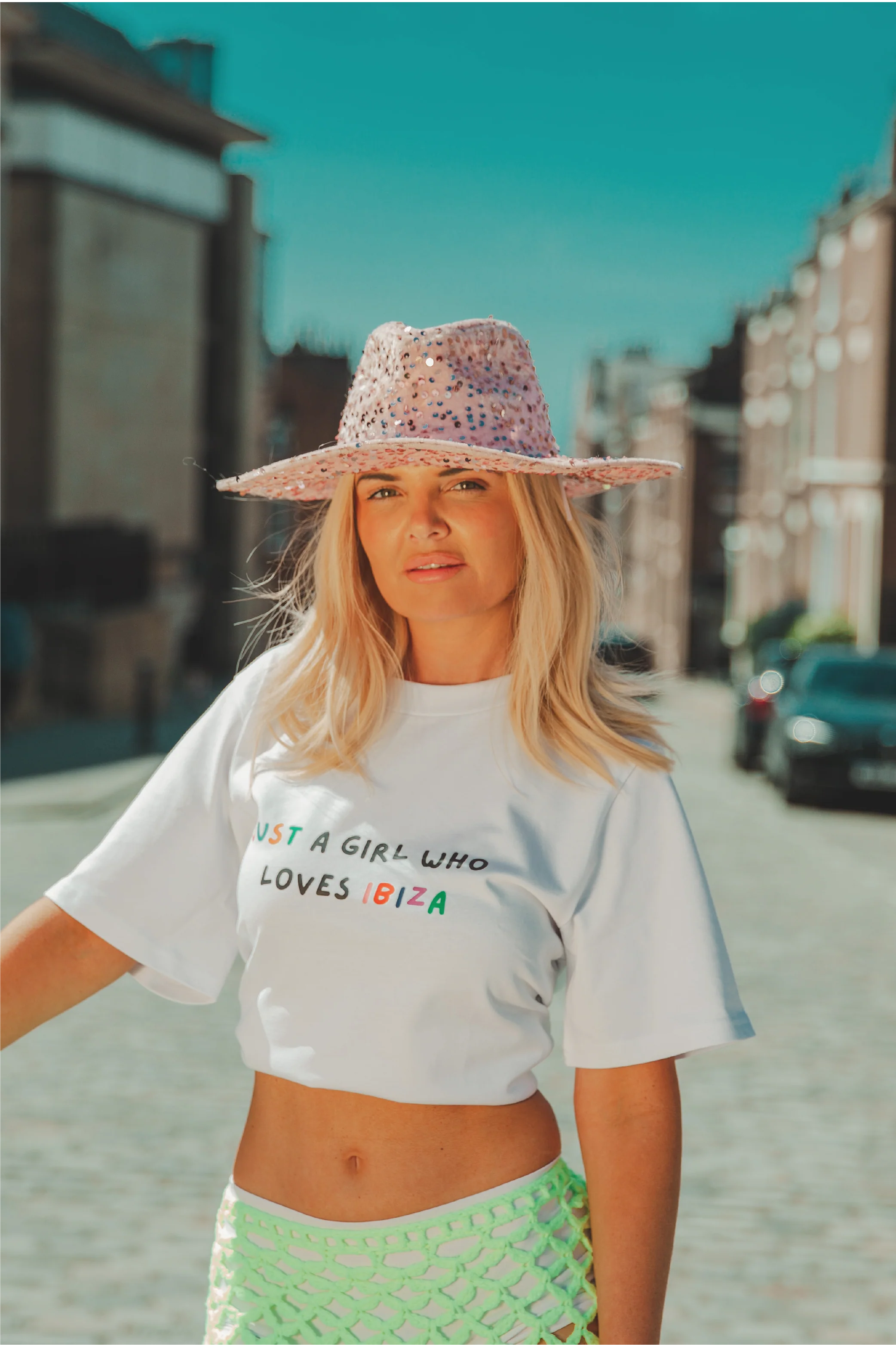 Ibiza girl white heavyweight printed t-shirt - Image 4