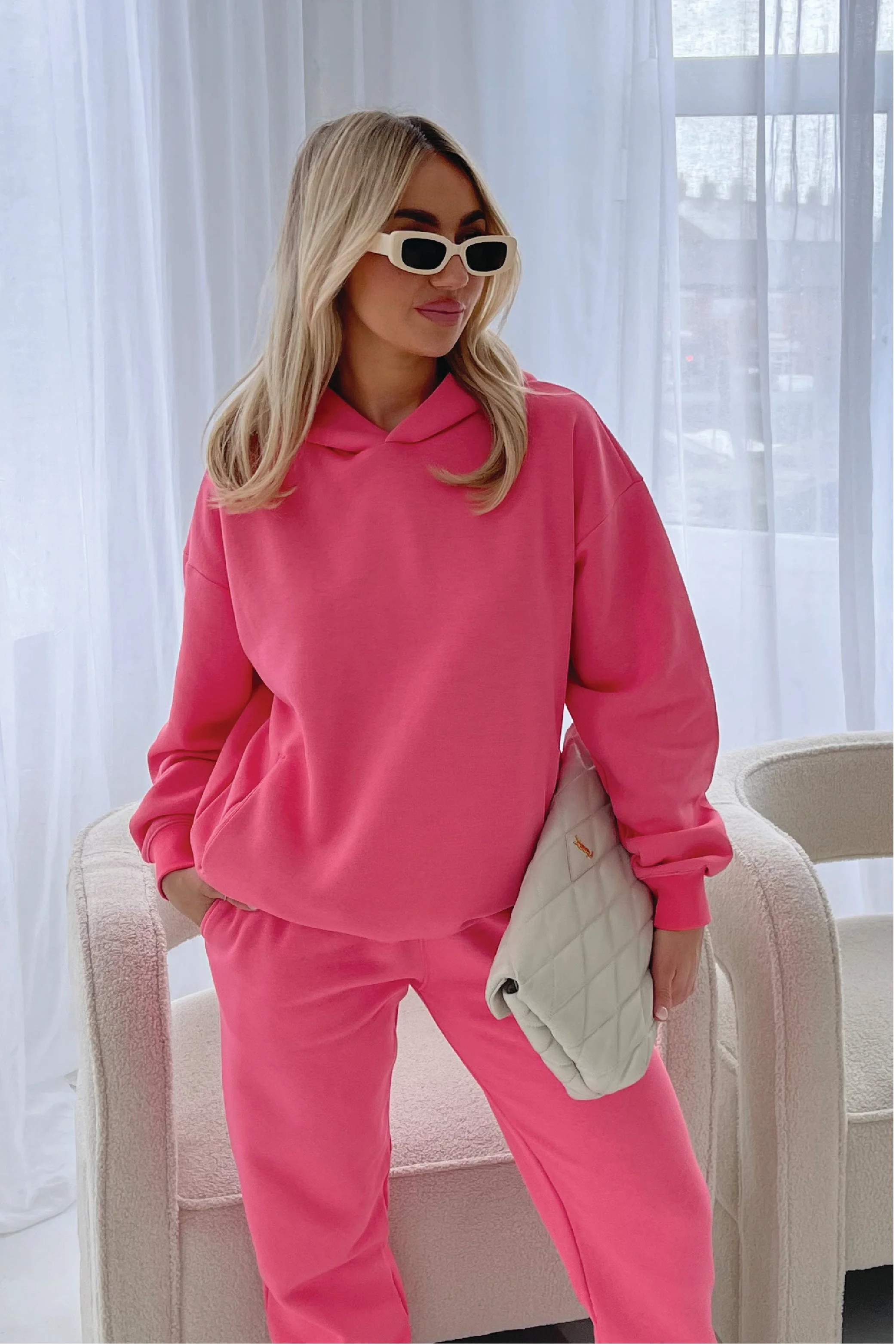 Glamify basics pink lemonade relaxed hoodie - Image 3