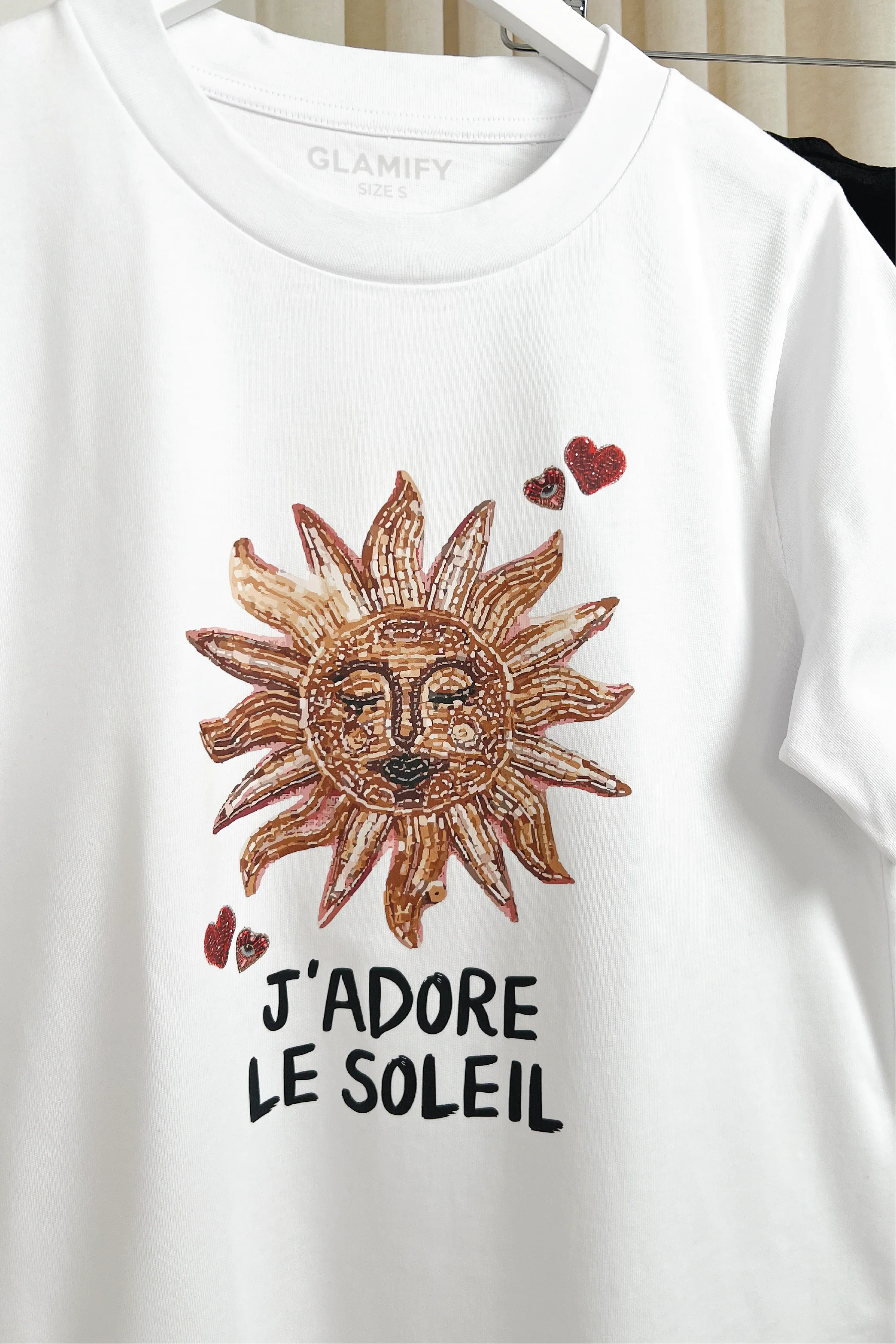 J'adore white heavyweight printed t-shirt - Image 7