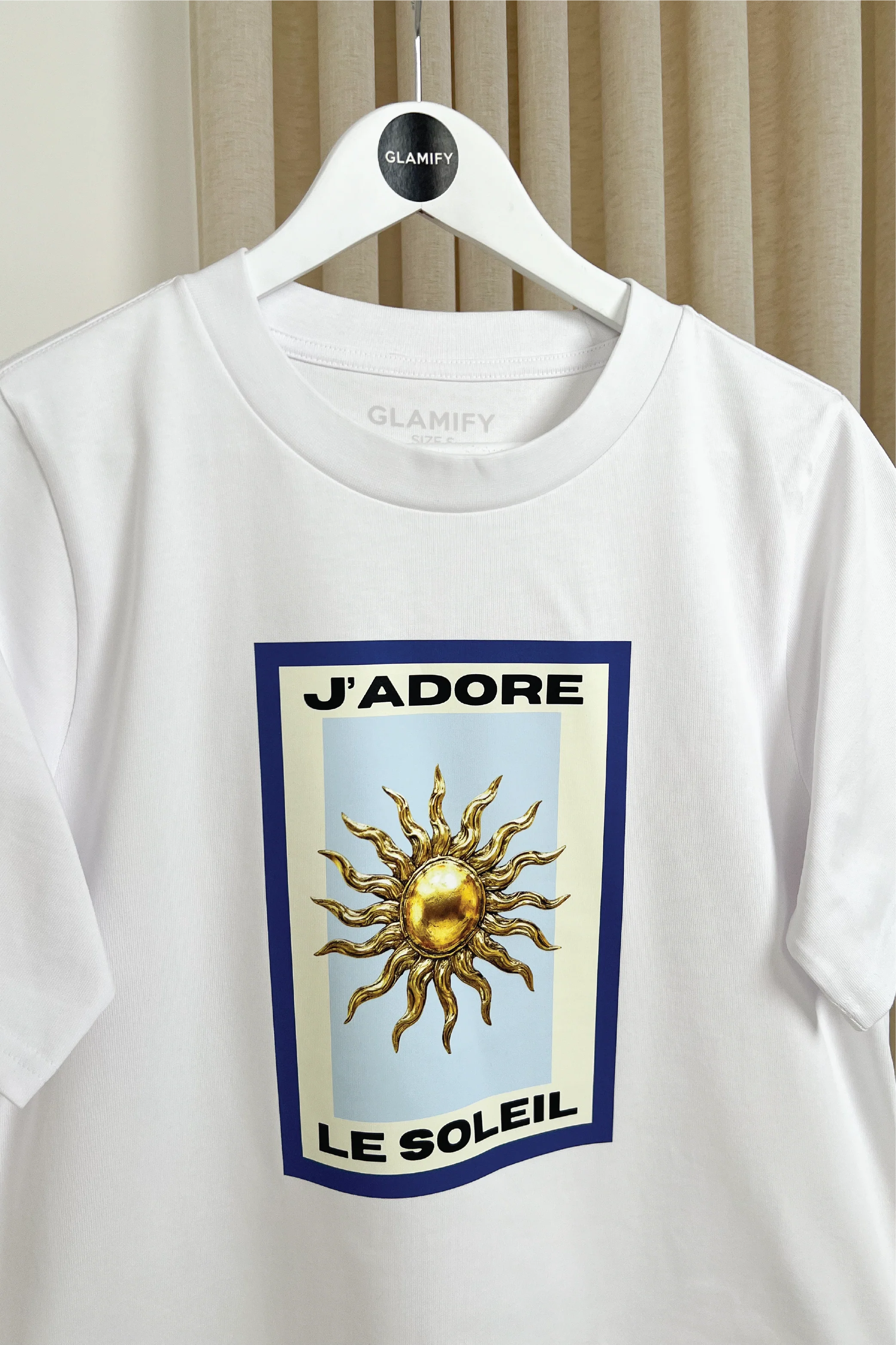 J'adore white printed heavyweight oversized t-shirt - Image 6
