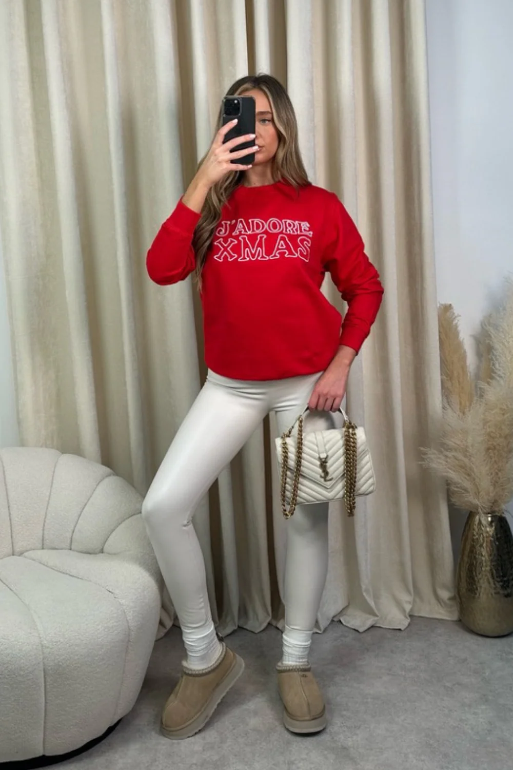 J'adore Xmas red embroidered sweater - Image 4