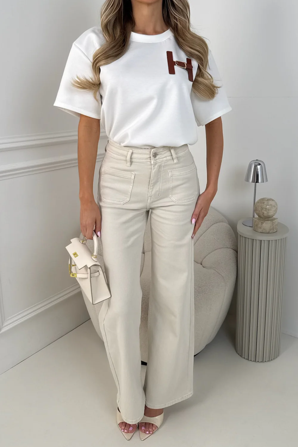 JENNY STONE STRAIGHT  LEG FRONT POCKET JEANS - Image 3
