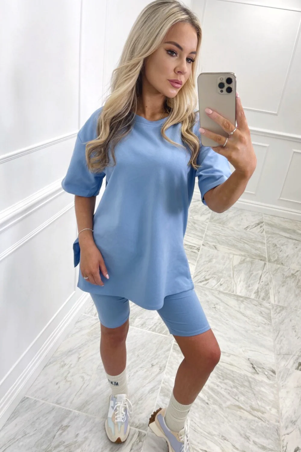 Katie blue cycling short coord