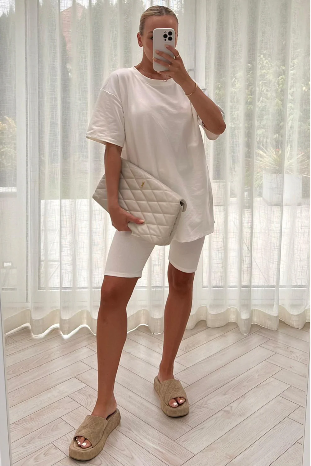 Katie white cycling short coord - Image 3