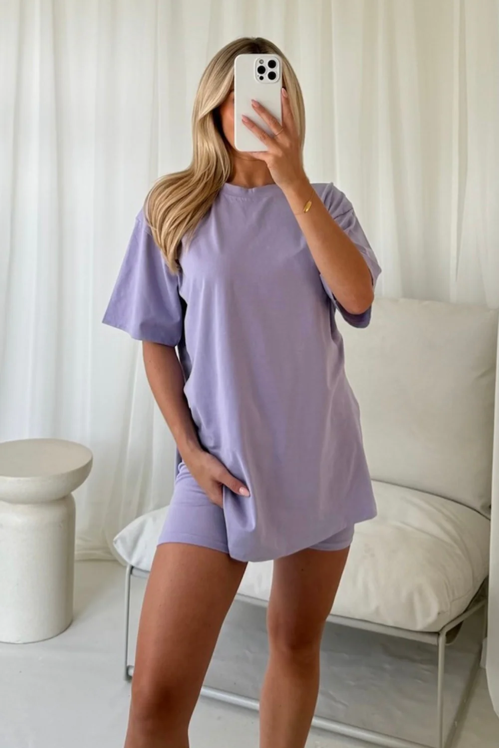 Katie lilac cycling short coord - Image 3