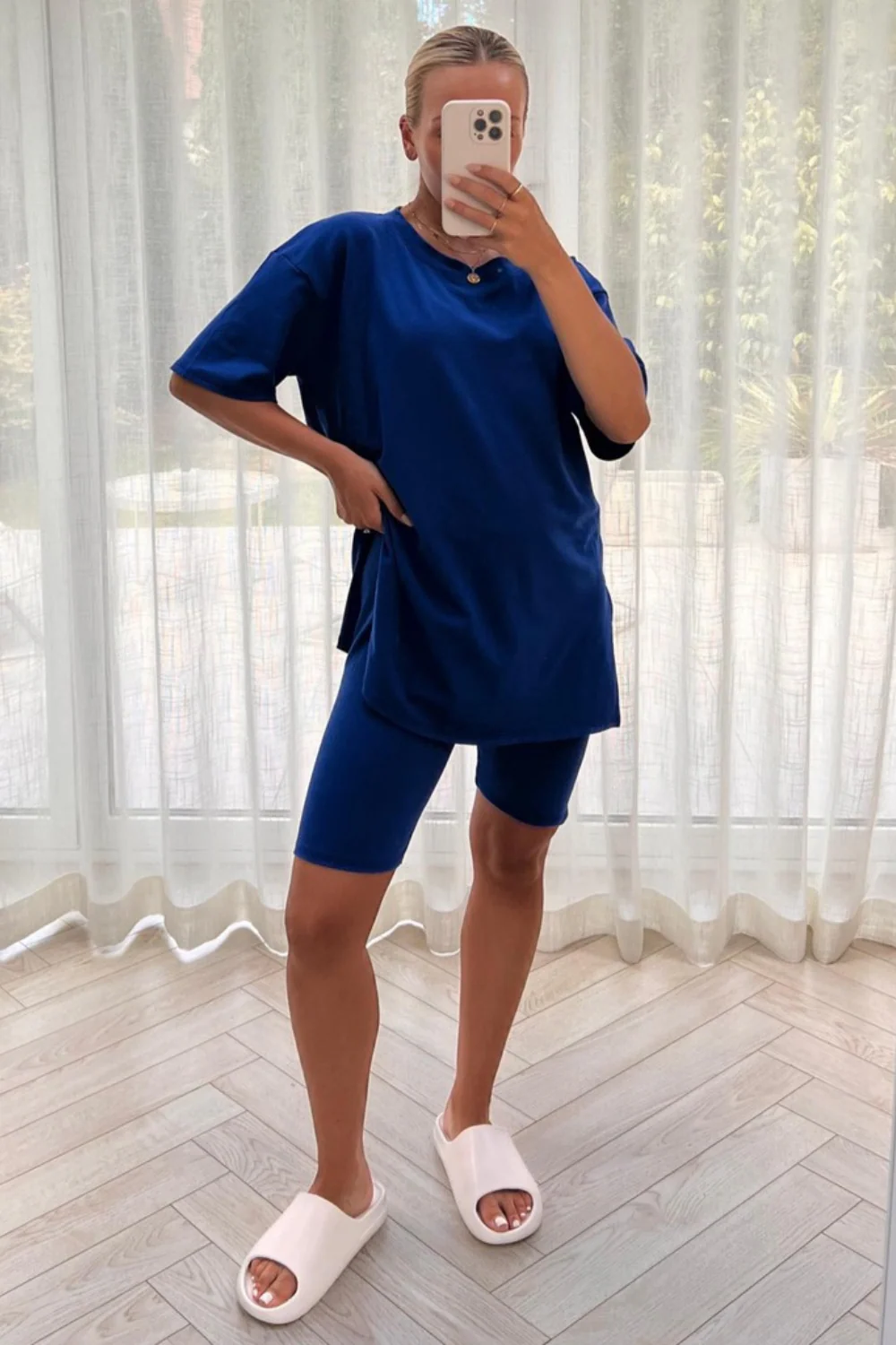 Katie Royal Blue cycling short coord - Image 2