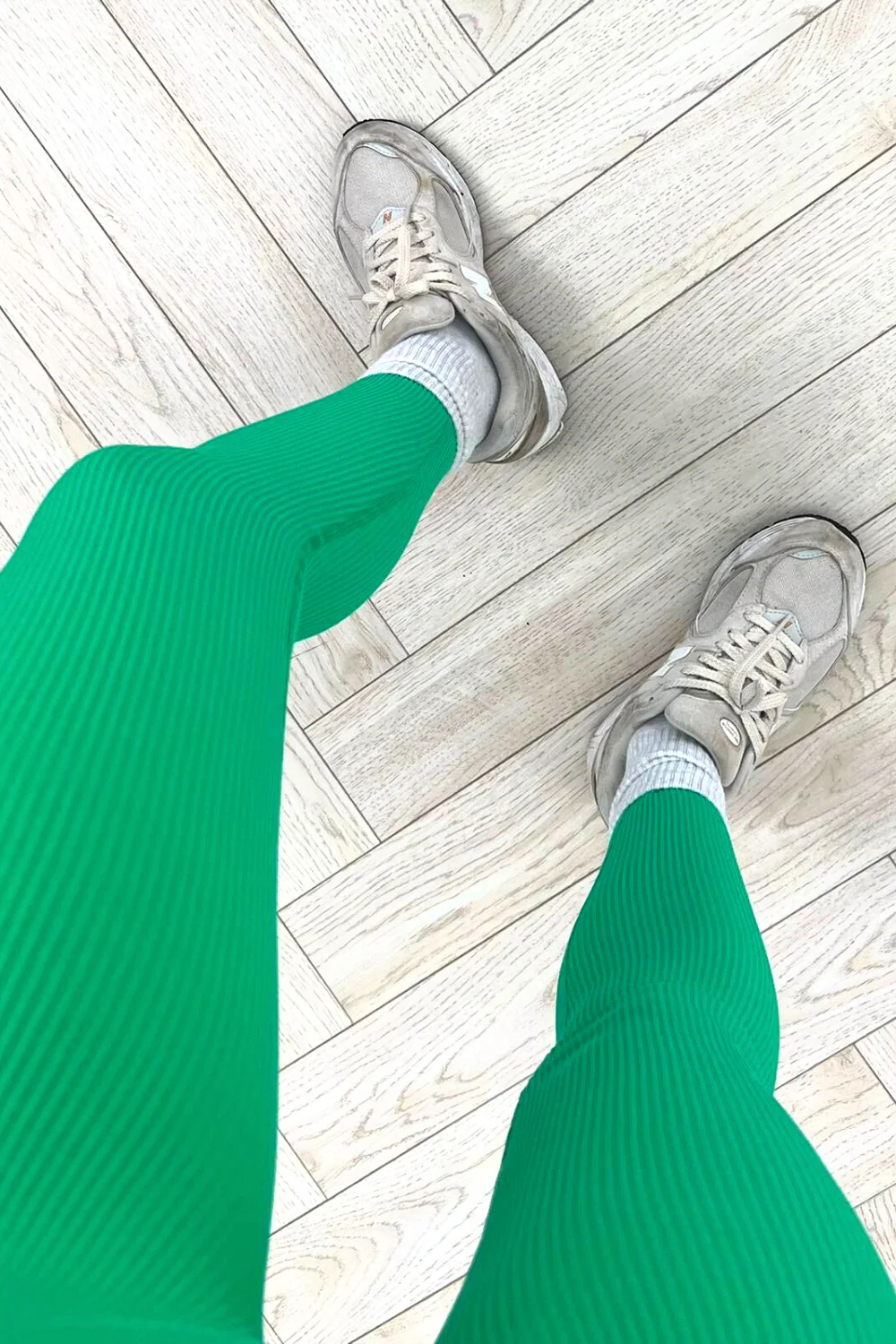 Katy green ribbed leggings - Image 3