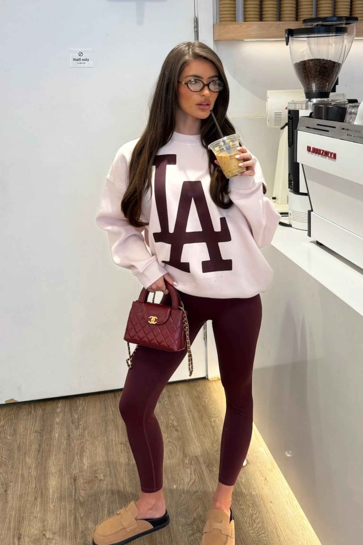LA ESSENTIAL PINK PRINTED SWEATER - Image 2