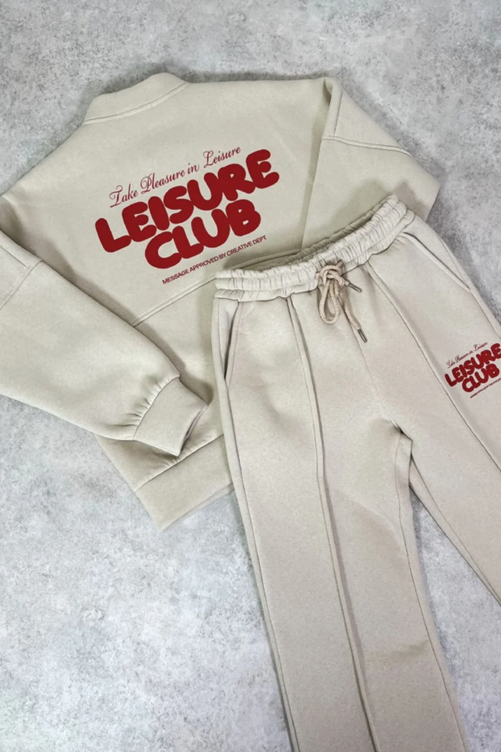 Leisure club bone printed bomber jacket and straight leg jogger - Image 6