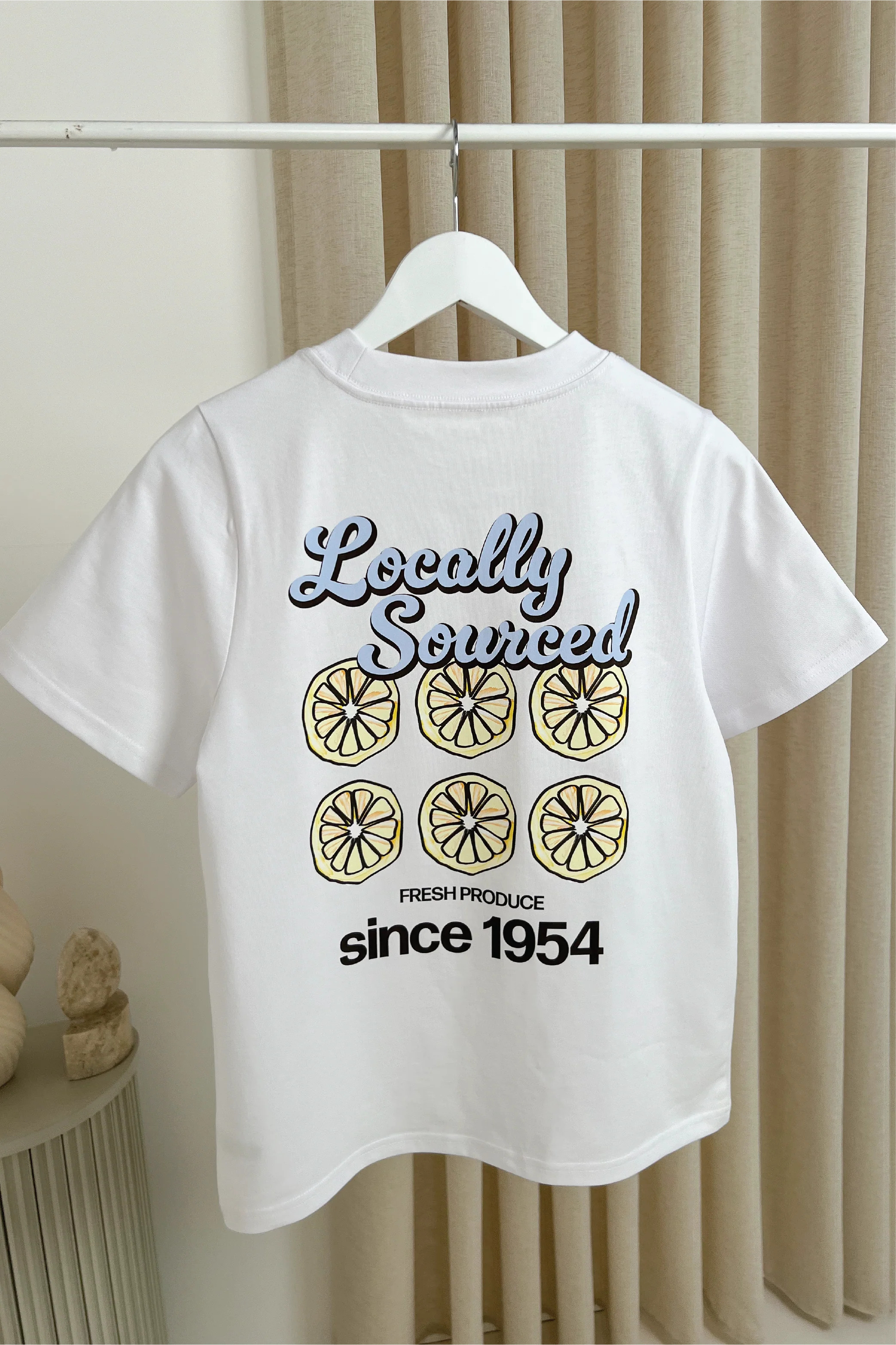 Lemons white back print heavyweight oversized t-shirt - Image 4