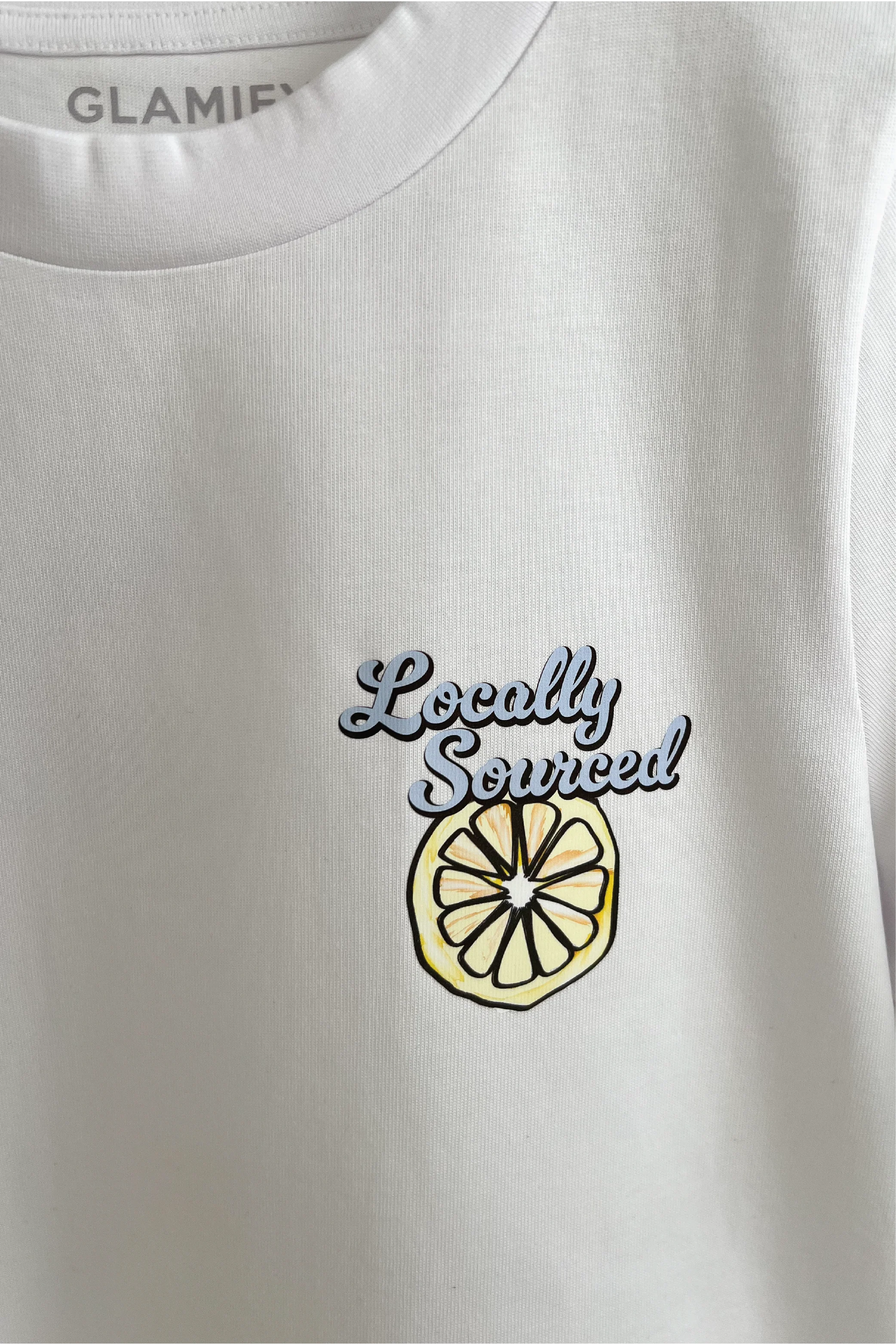 Lemons white back print heavyweight oversized t-shirt - Image 6