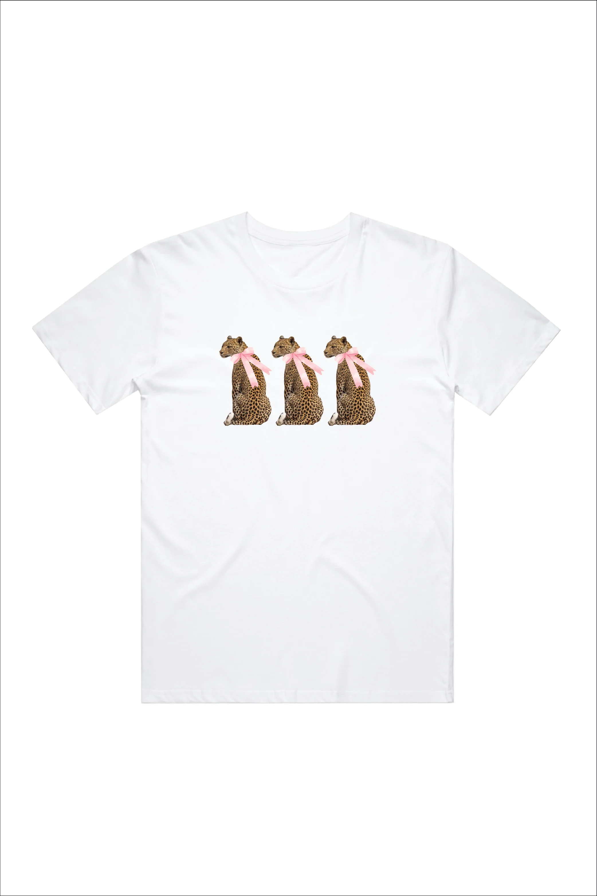 Leopard printed white t-shirt - Image 4