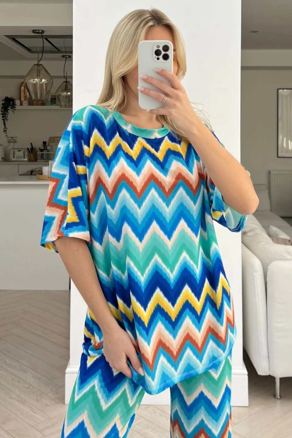 Lexi Blue Flared Leg coord - Image 2