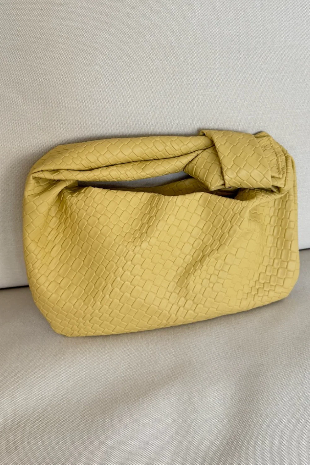Libby lemon knotted detail bag - Image 3