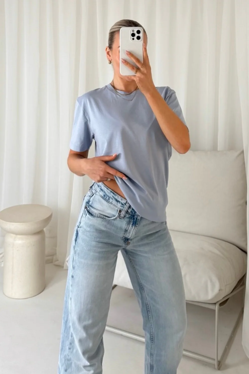 Lily everyday essential blue tee - Image 2