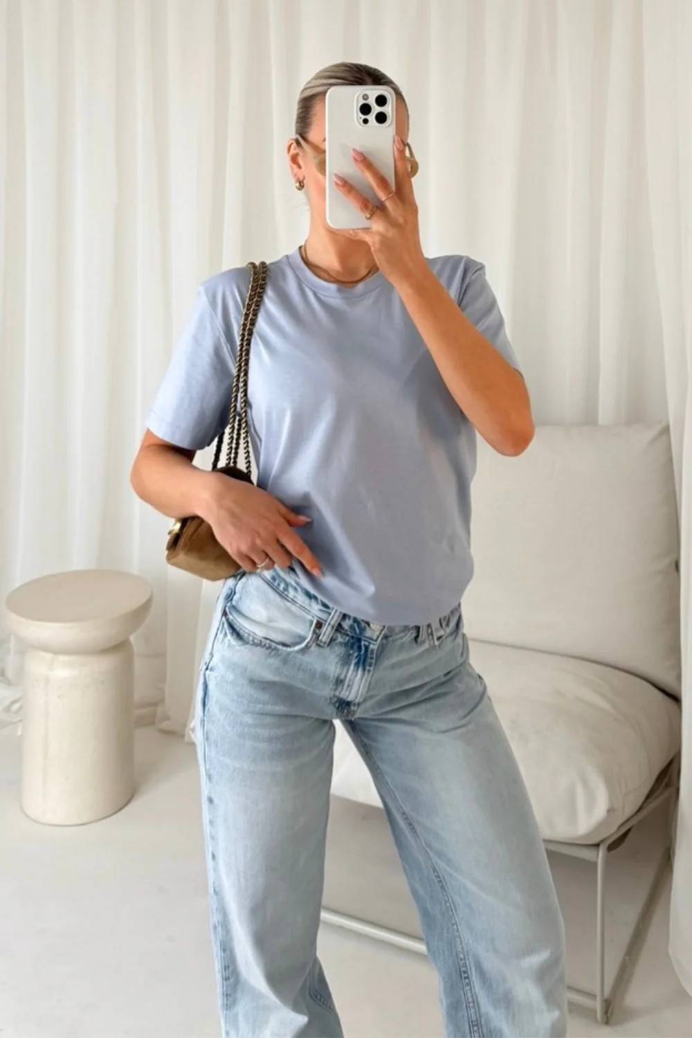 Lily everyday essential blue tee - Image 3
