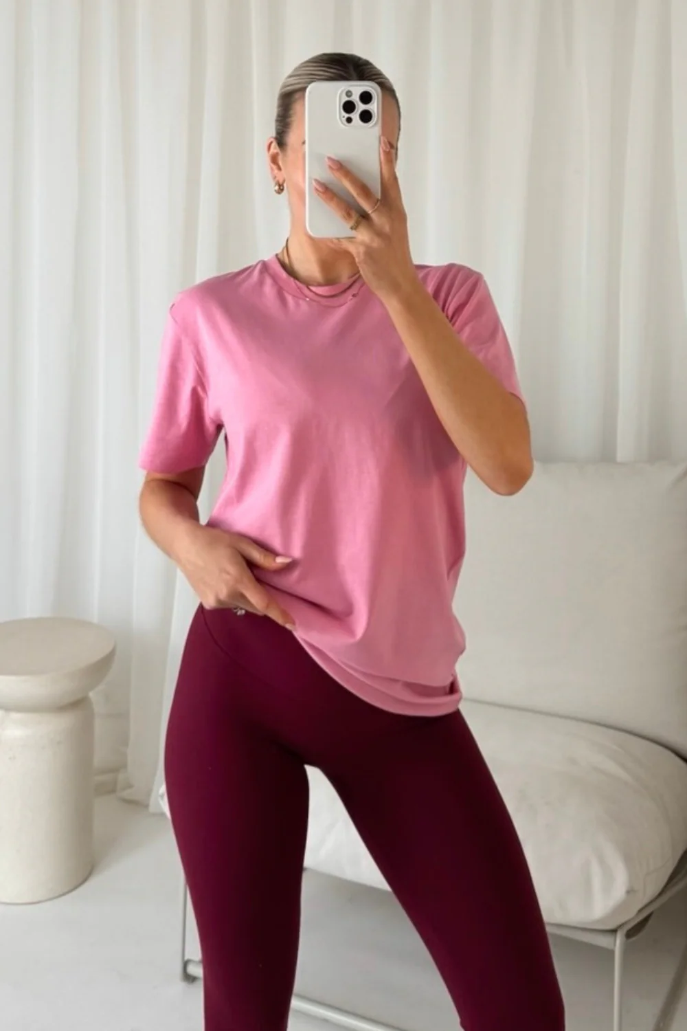 Lily everyday essential pink tee