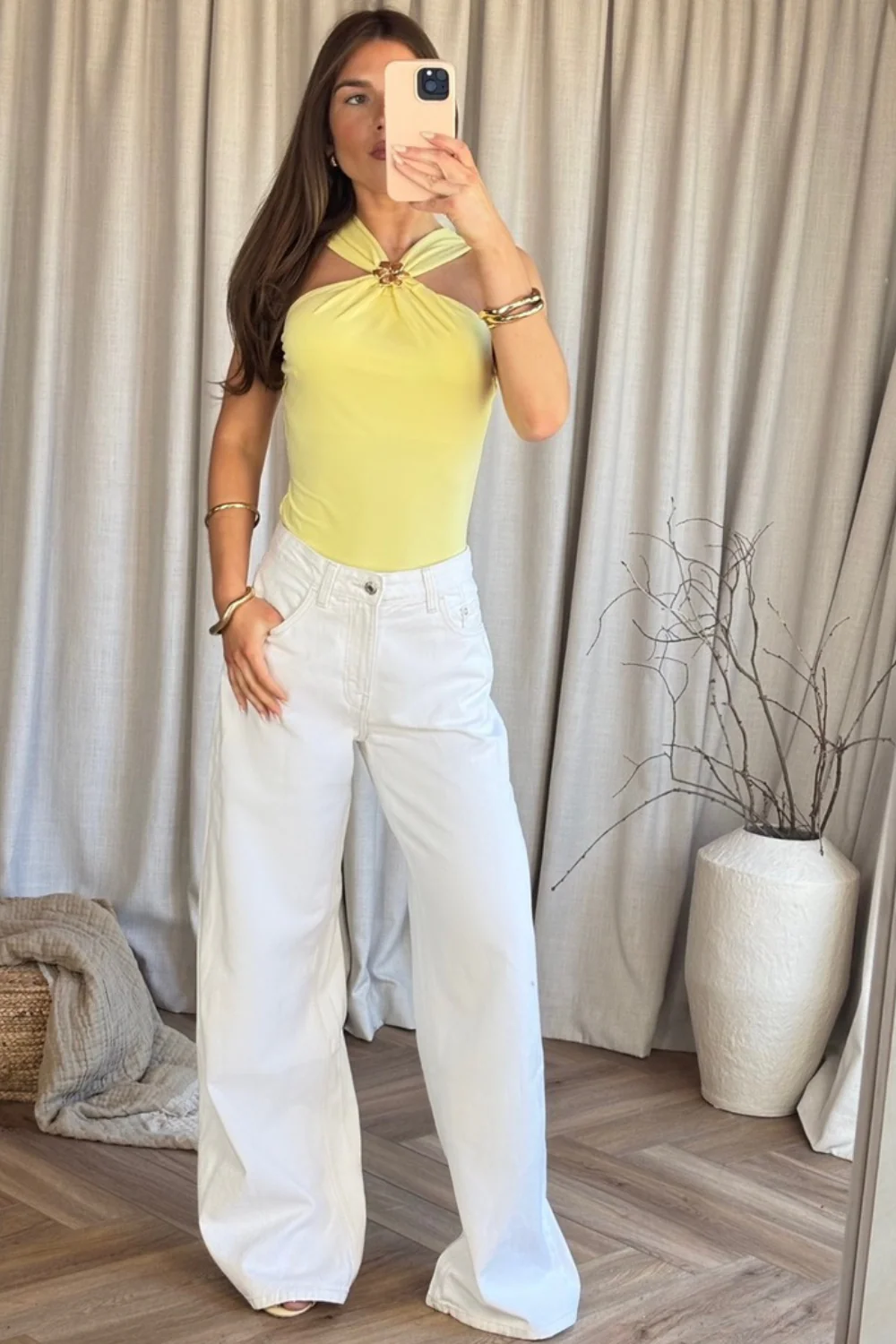 Lola lemon halterneck bodysuit - Image 2