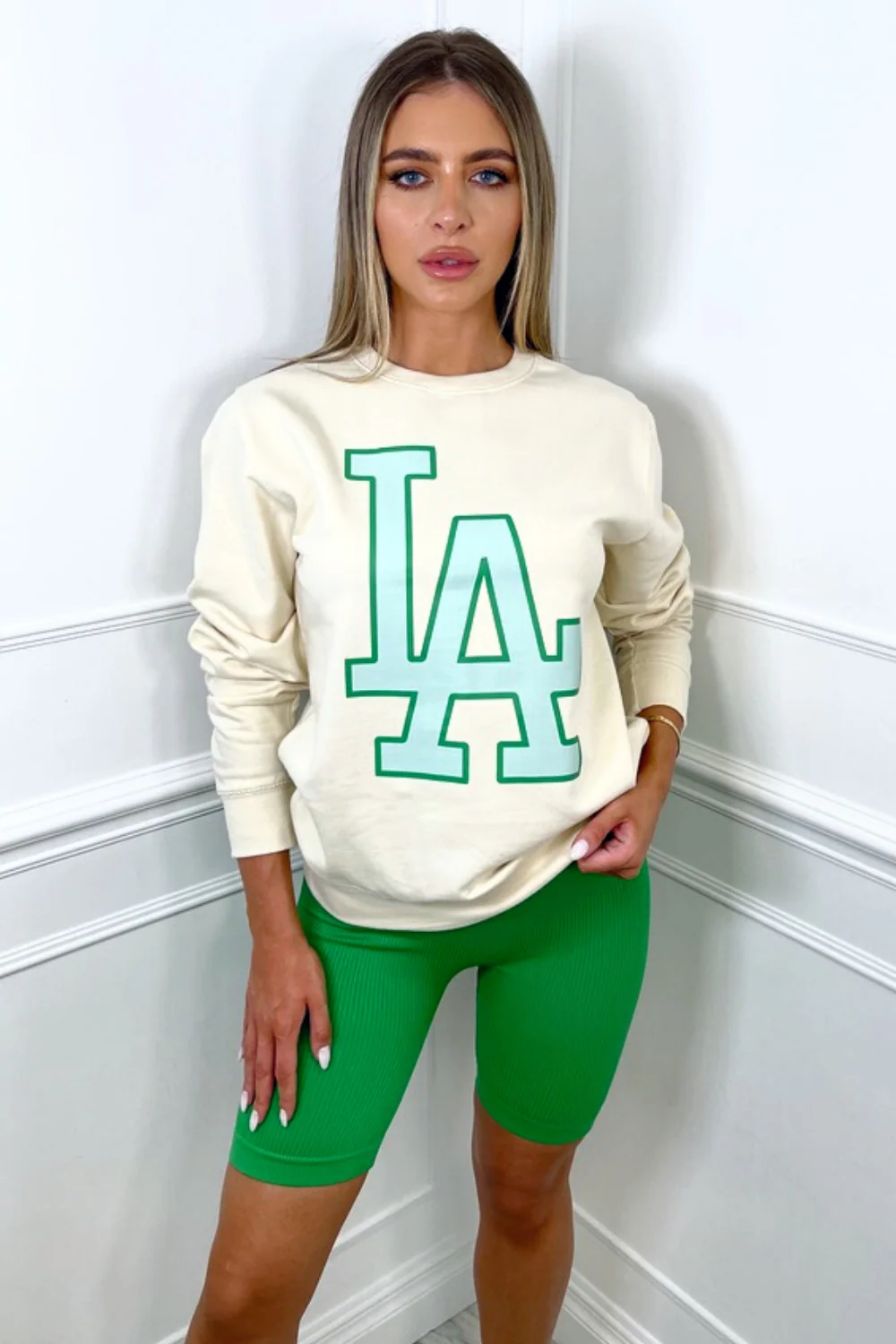 Los Angeles cream printed sweatshirt