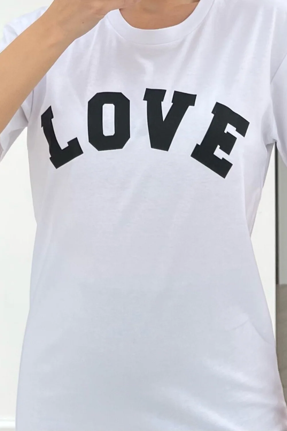 Love white & black printed tee - Image 2