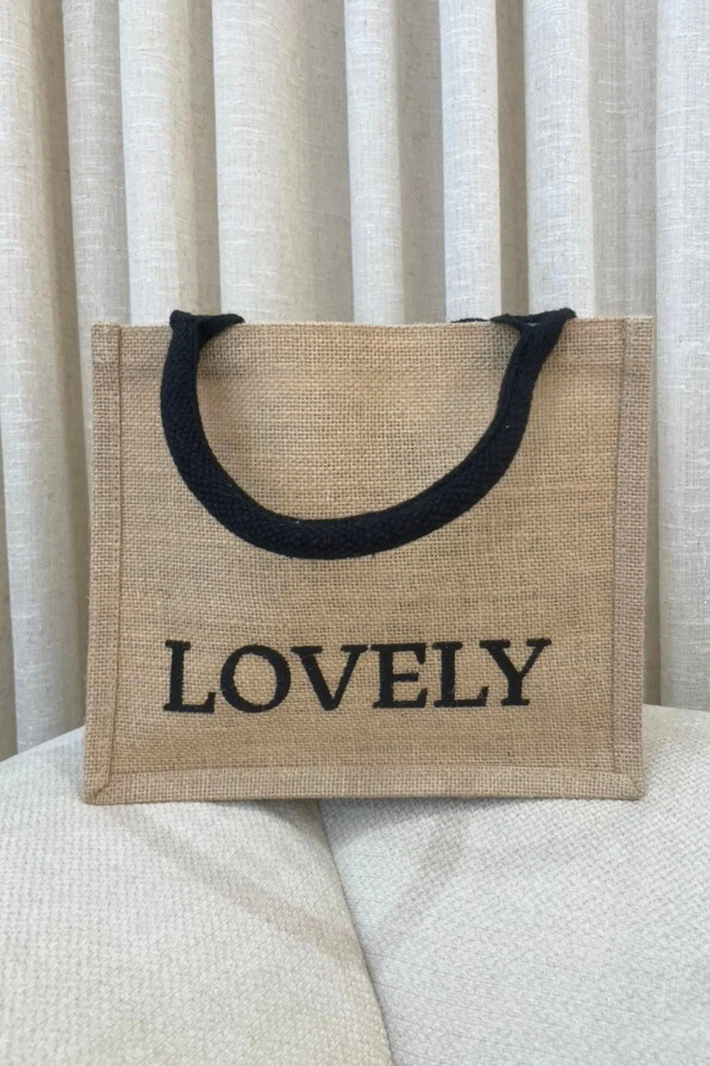 Lovely black & neutral embroidered Mini Tote - Image 2