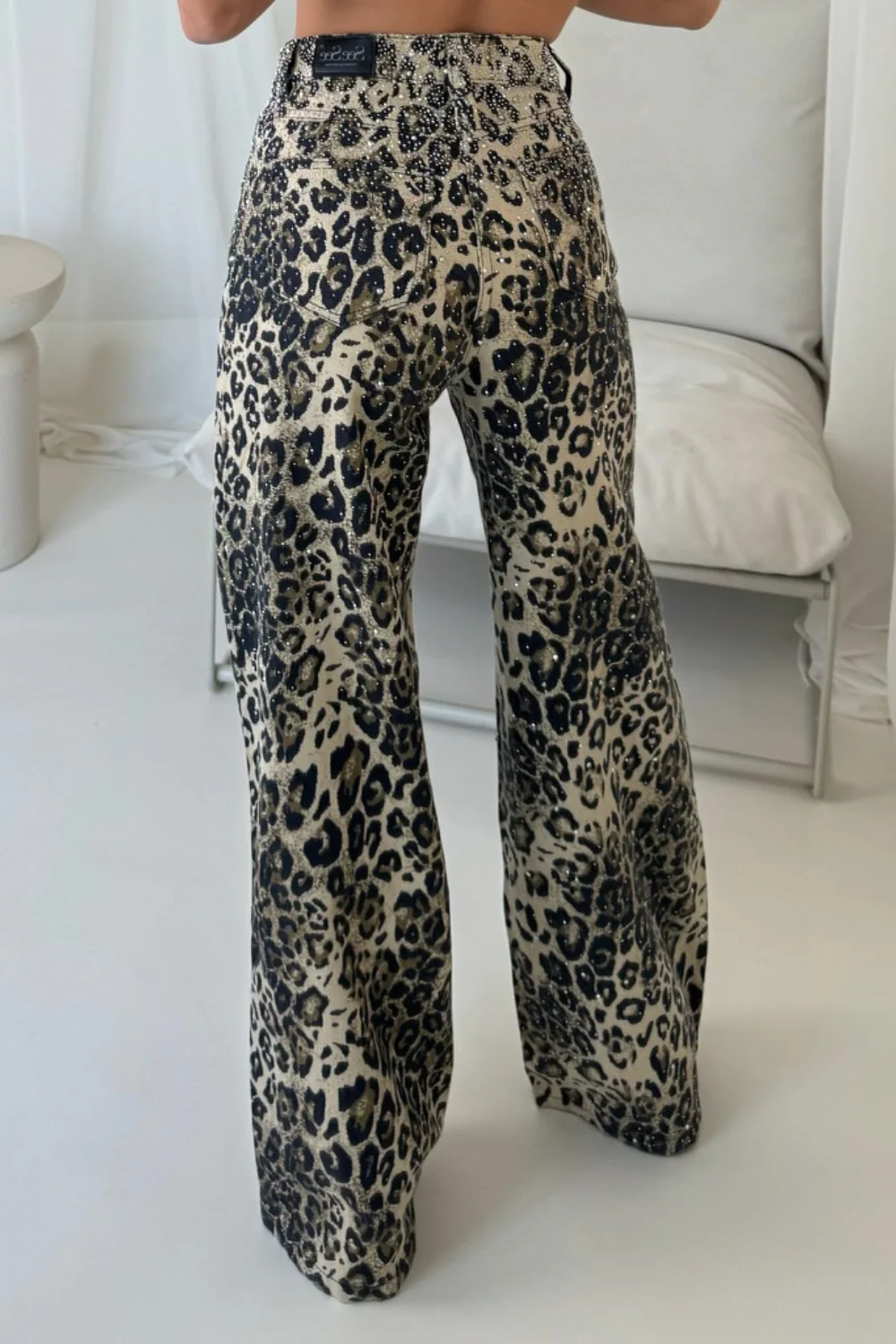 Luna leopard diamante jeans - Image 5