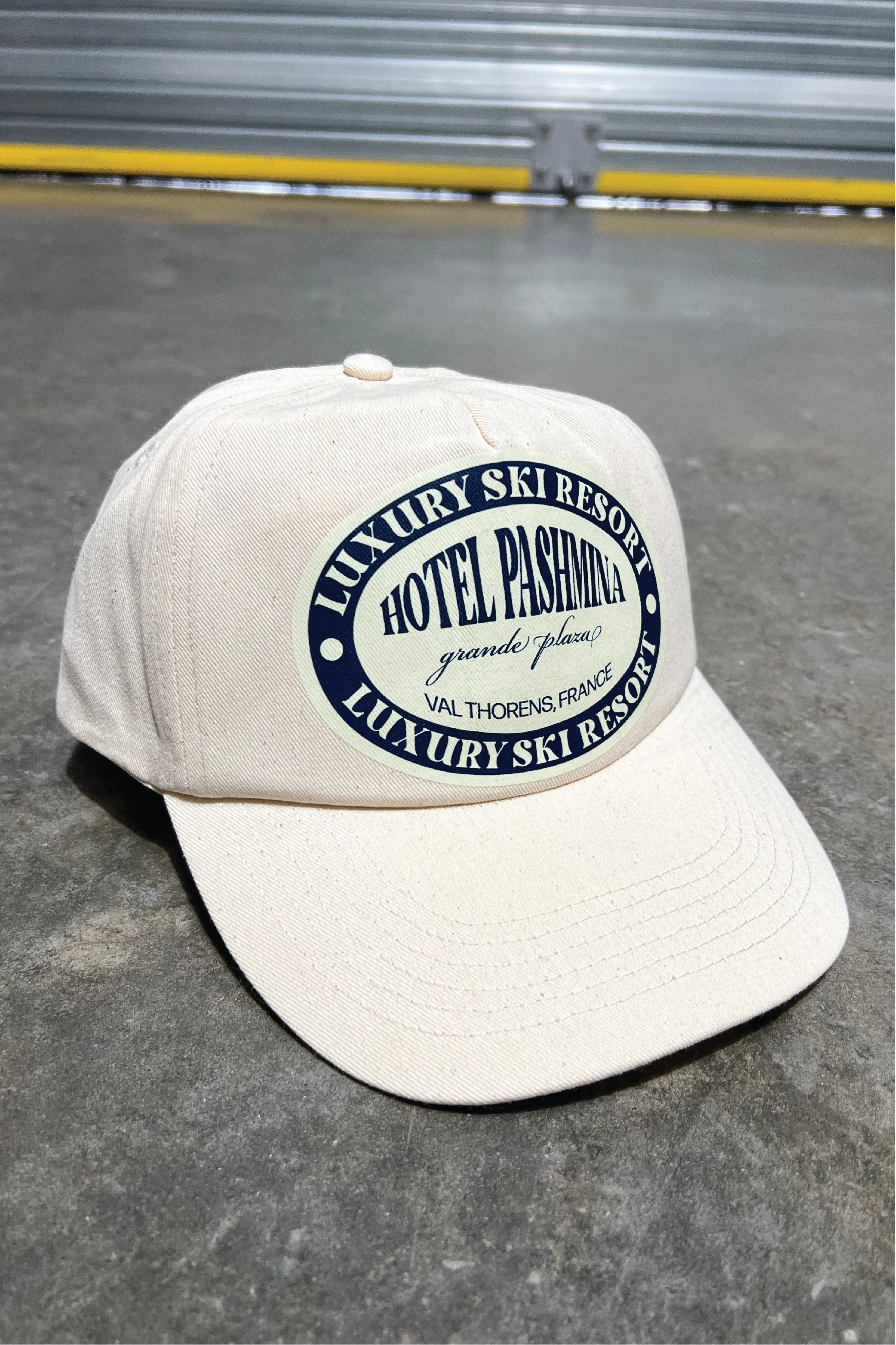 luxury ski resort stone printed cap - Image 3