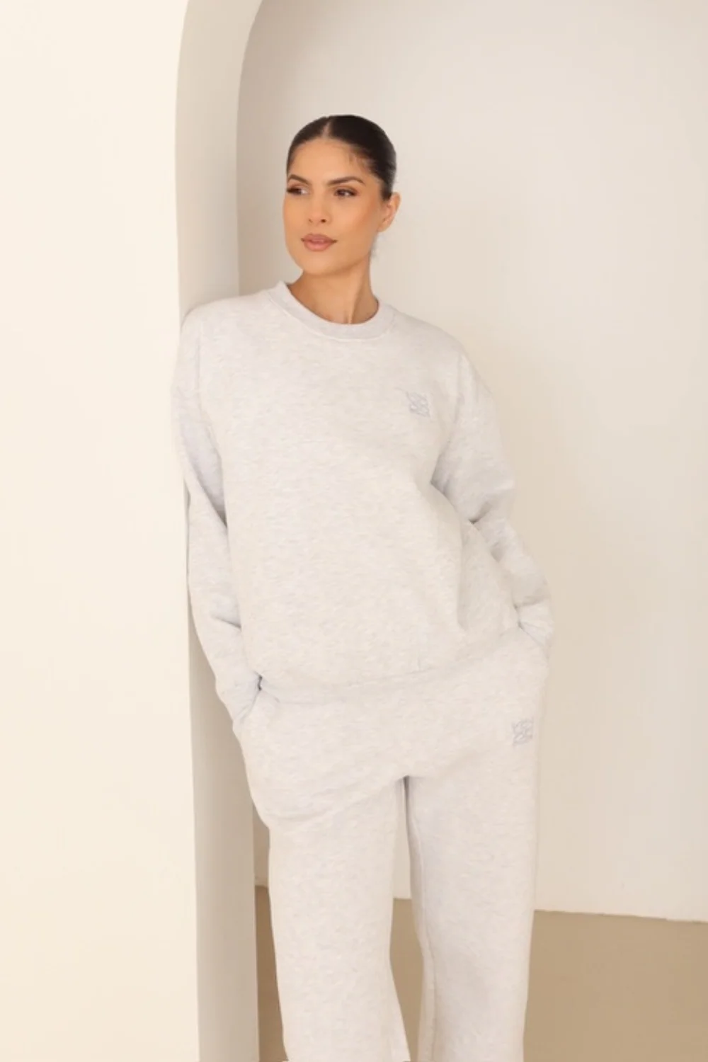 Marl embroidered logo sweater - Image 2