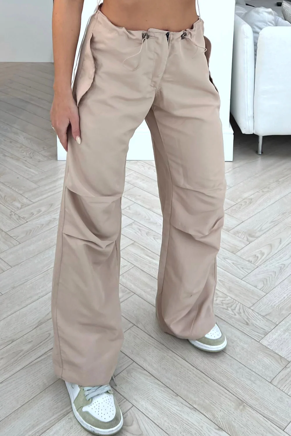 Miley stone toggle waist relaxed fit cargo trousers - Image 2