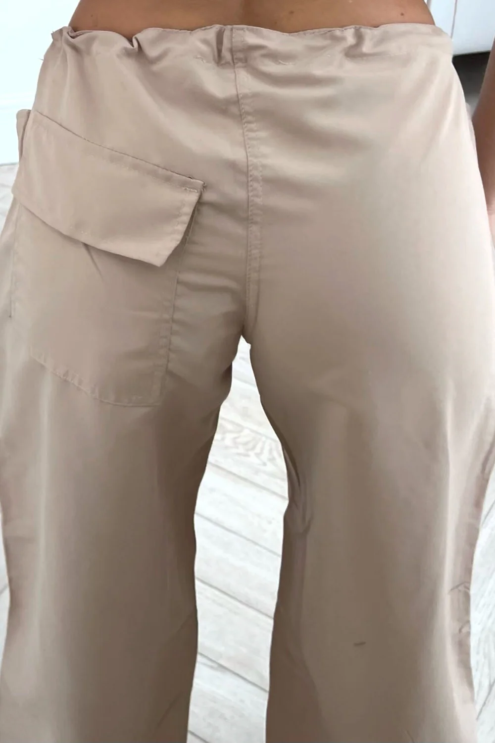 Miley stone toggle waist relaxed fit cargo trousers - Image 3