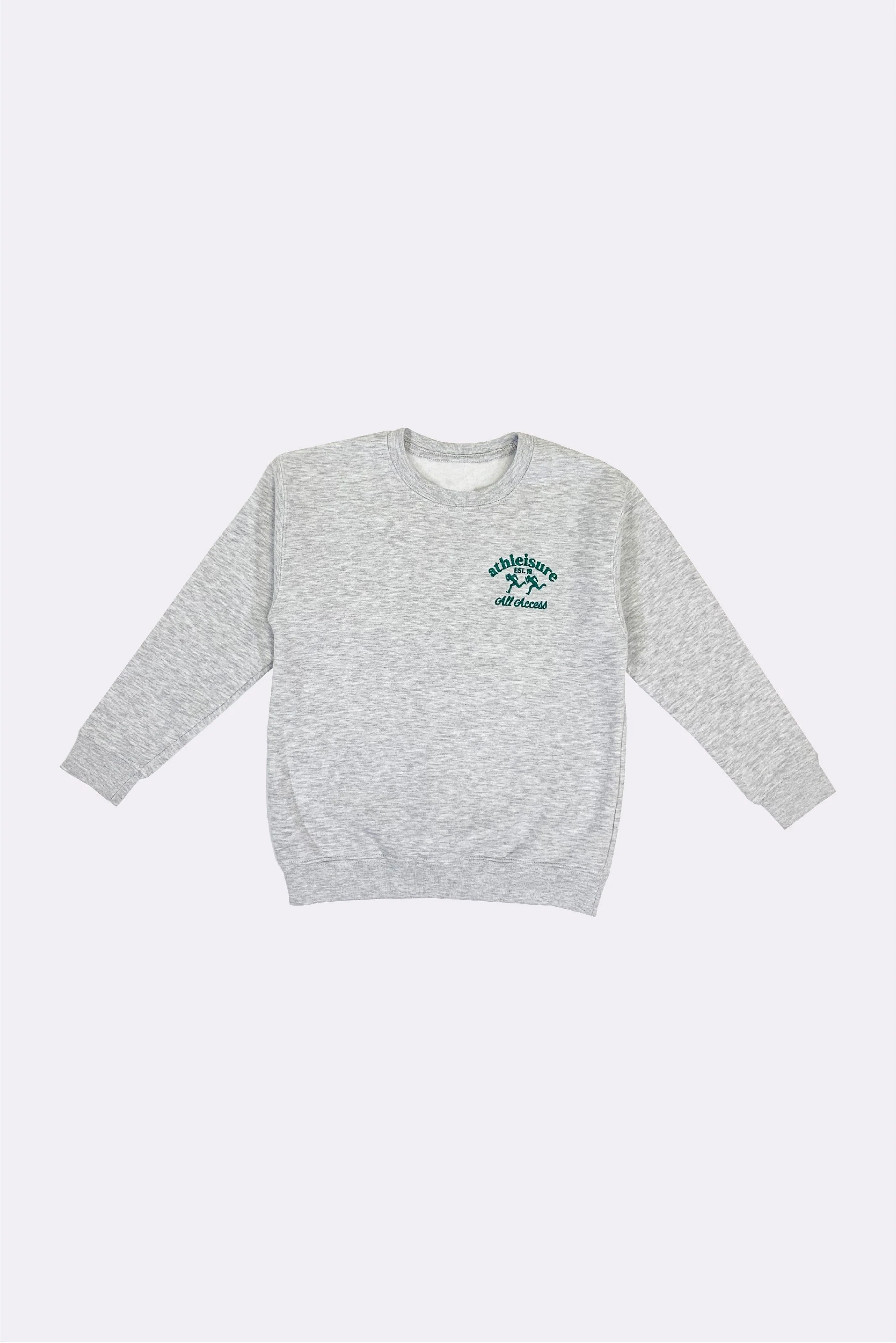 Mini athleisure grey crew new sweater - Image 3
