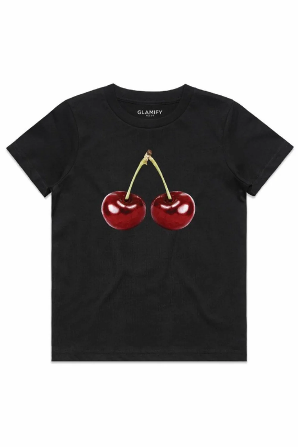 Mini black cherry printed t-shirt