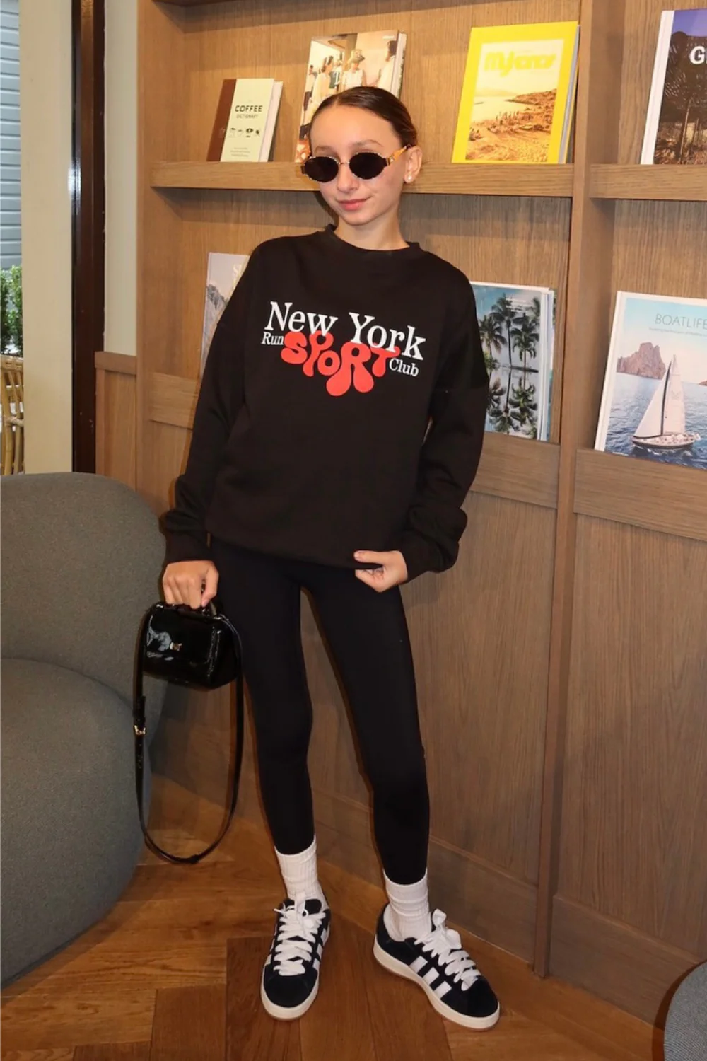 Mini New York black printed sweater - Image 2