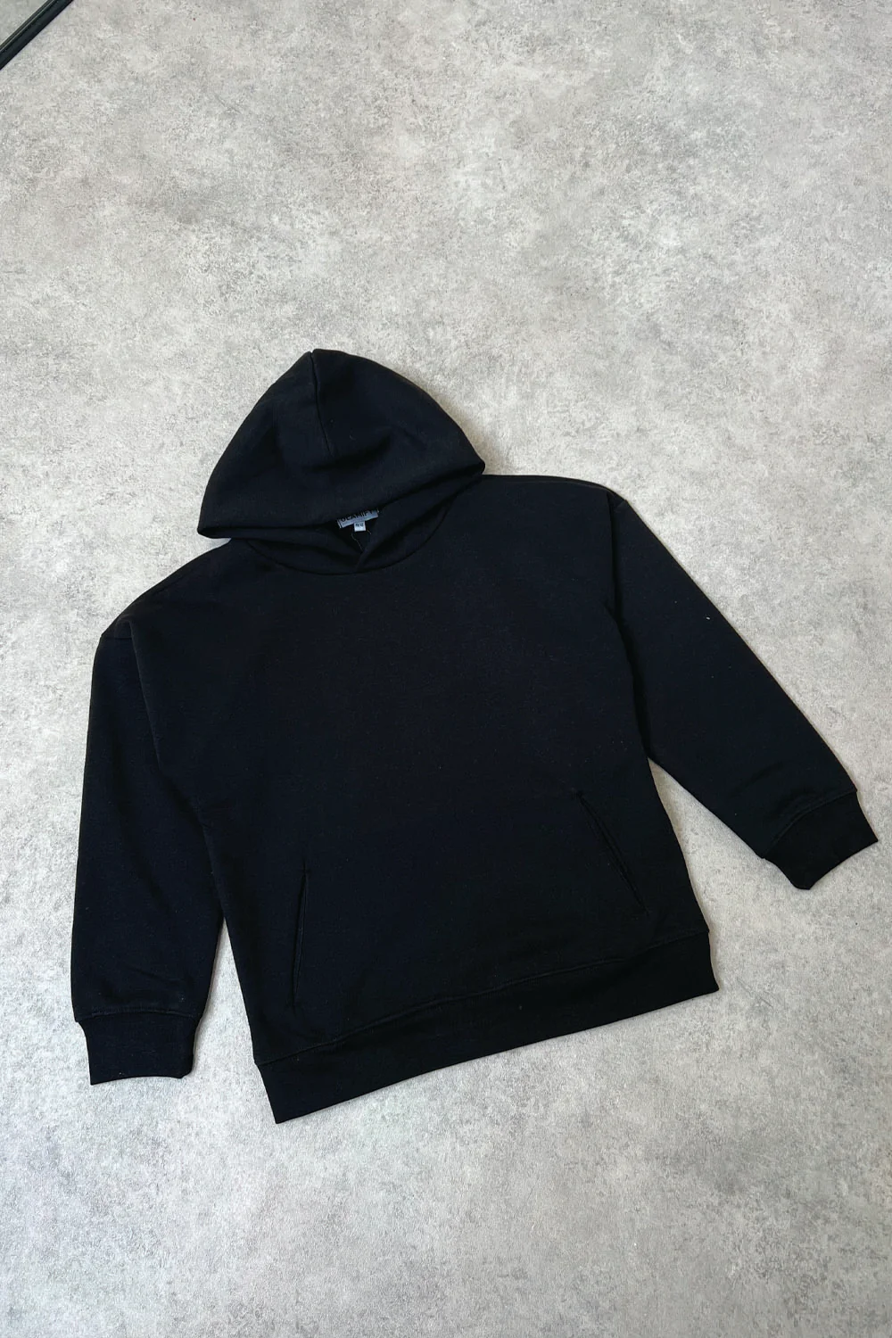 Mini black premium essential hoodie - Image 2