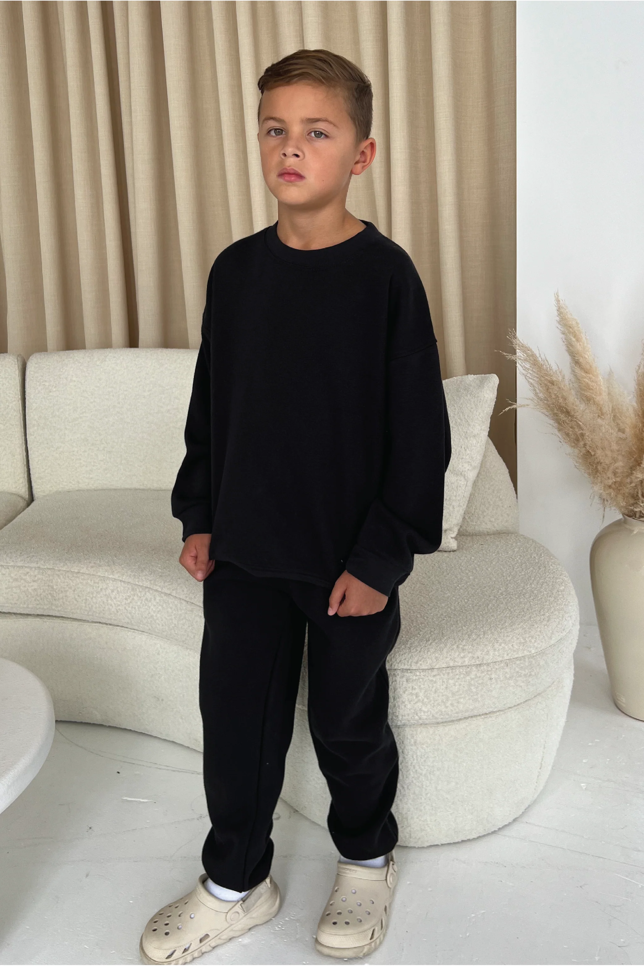 Mini black premium essential joggers - Image 3