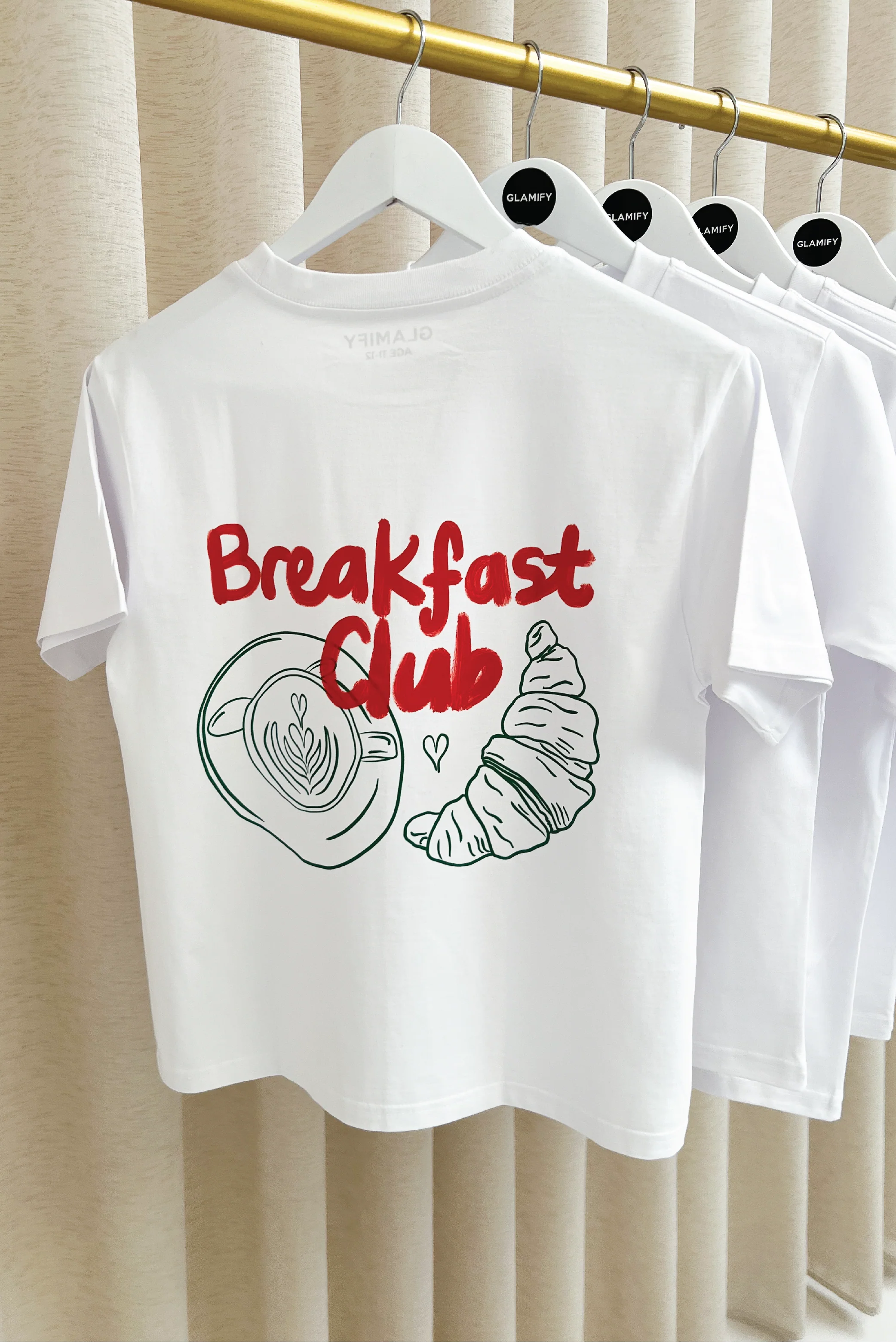 Mini breakfast club white printed t-shirt - Image 5