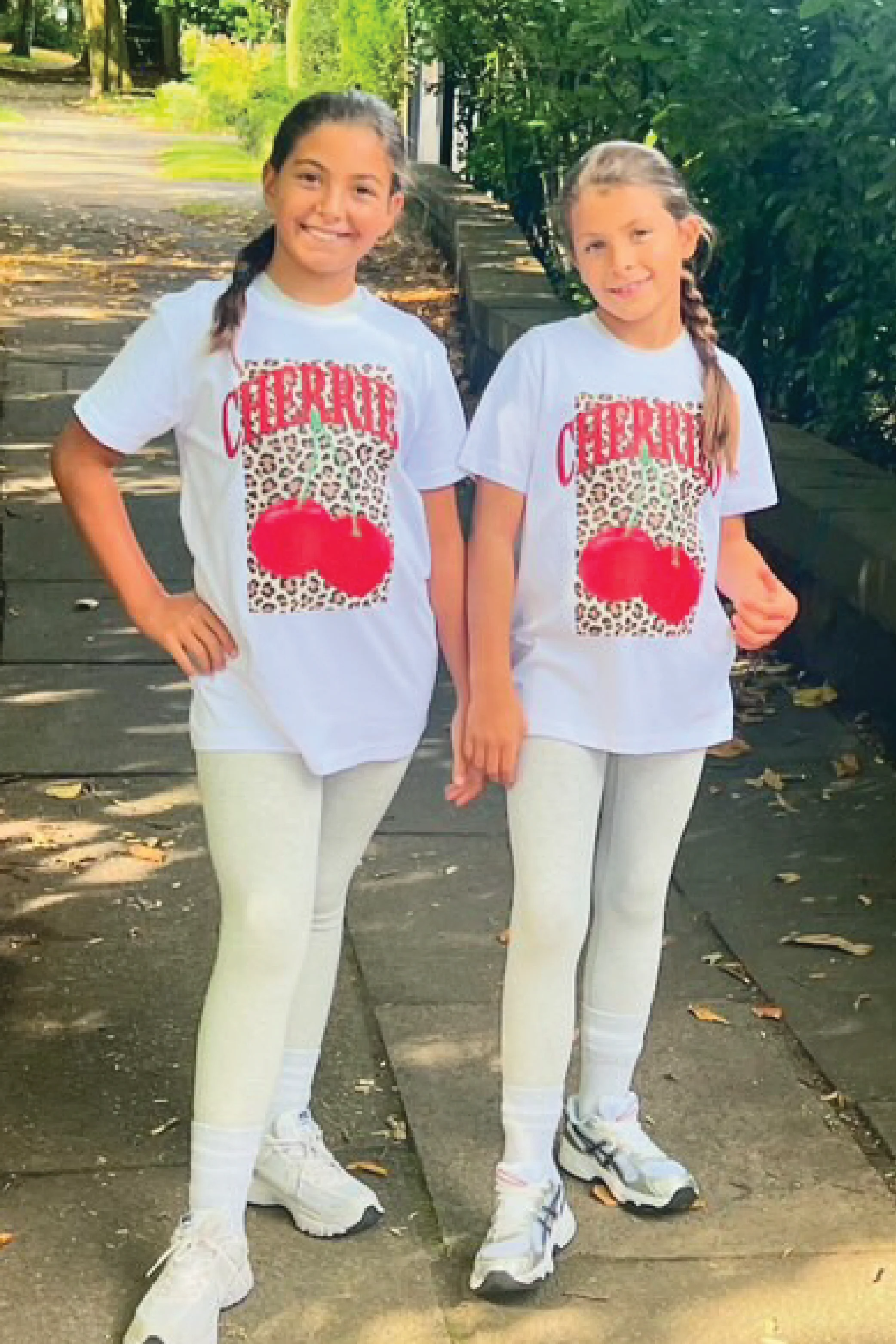 Mini cherry leopard white printed t-shirt - Image 2