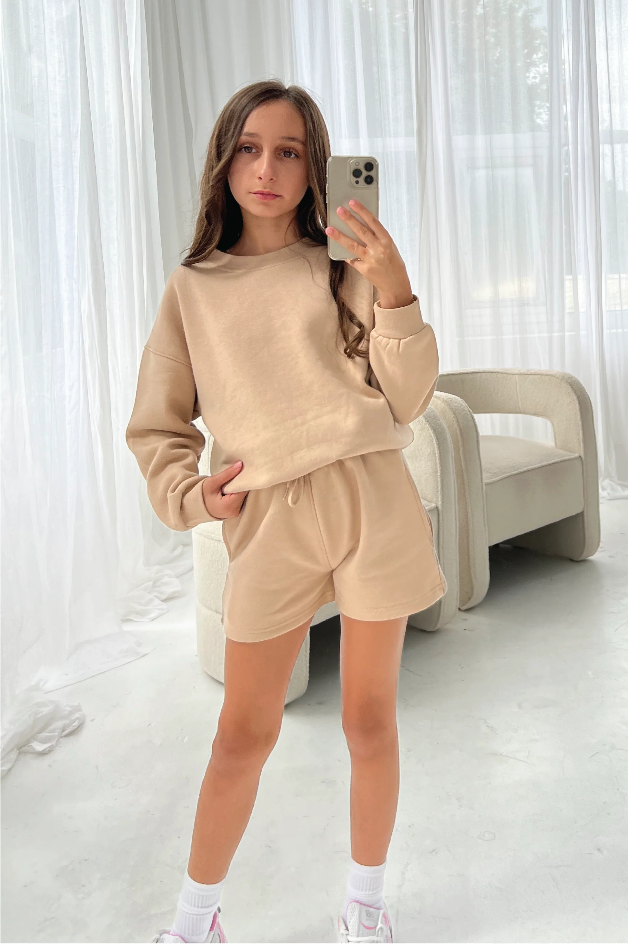 Mini girls stone premium essential shorts - Image 2