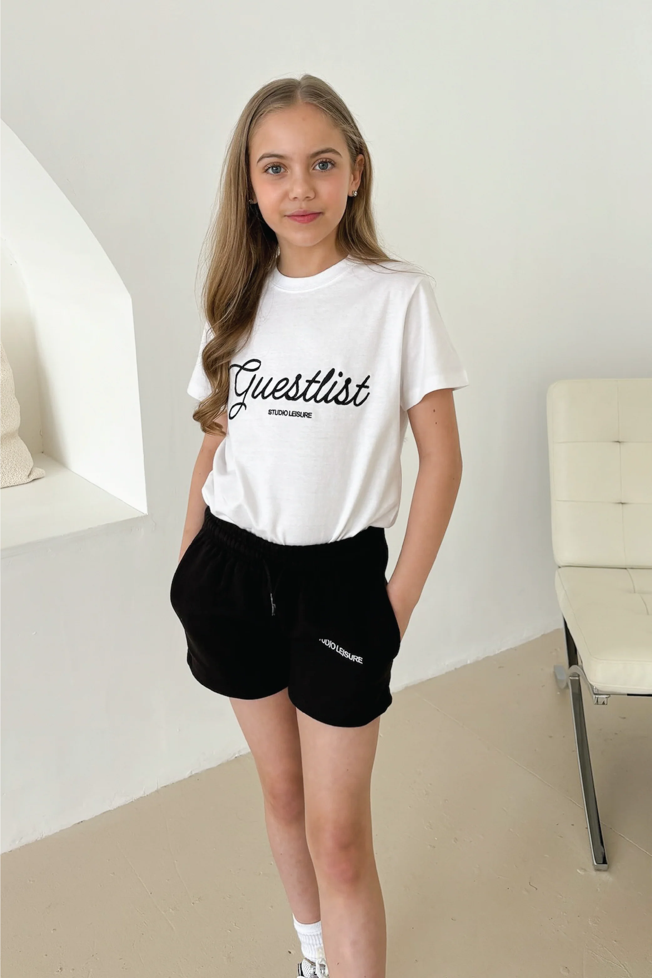 Mini Guestlist white embroidered t-shirt - Image 2