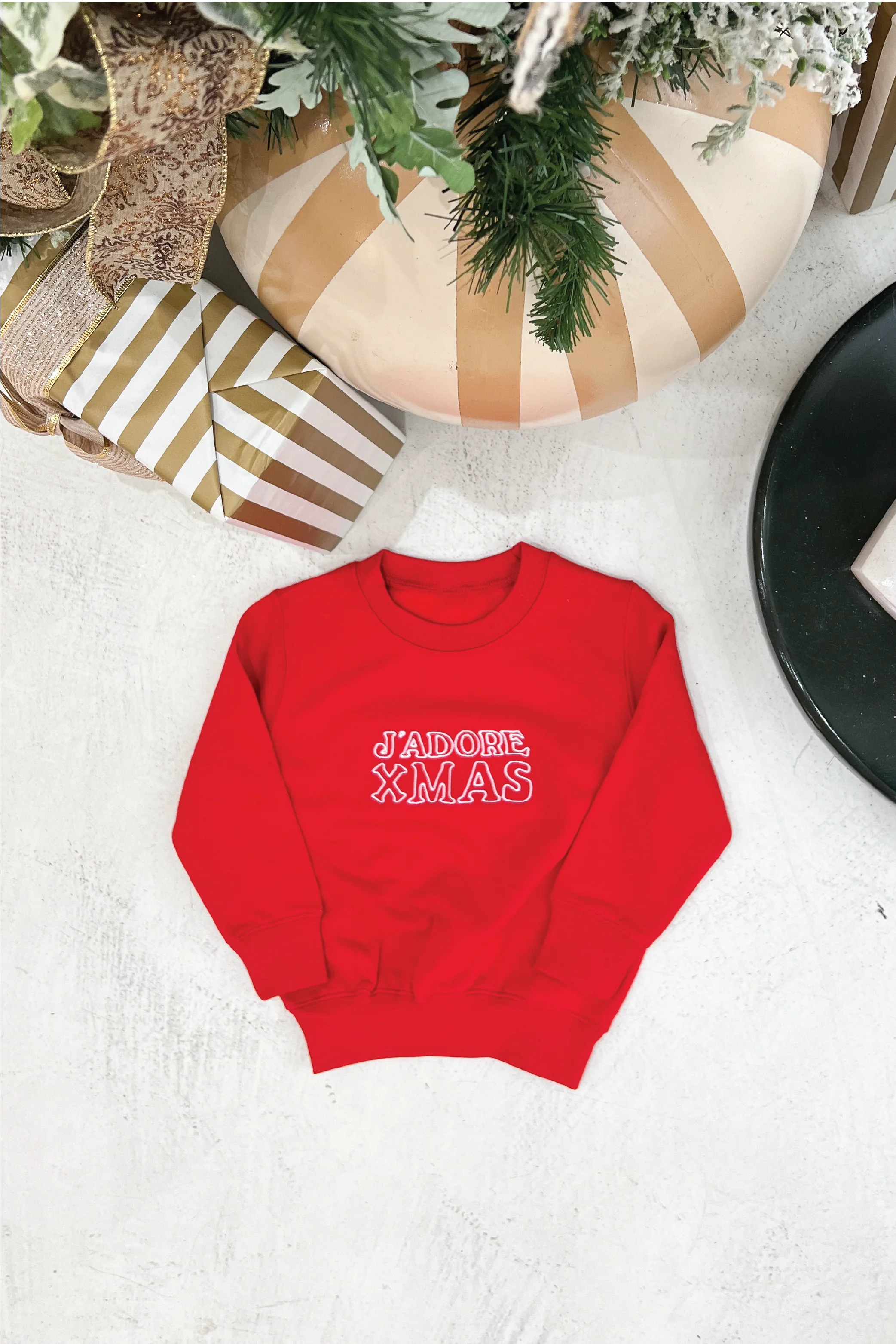 Mini J'adore Xmas red embroidered sweater - Image 2