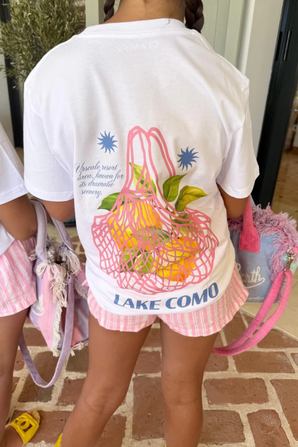 Mini lake como white printed t-shirt - Image 3