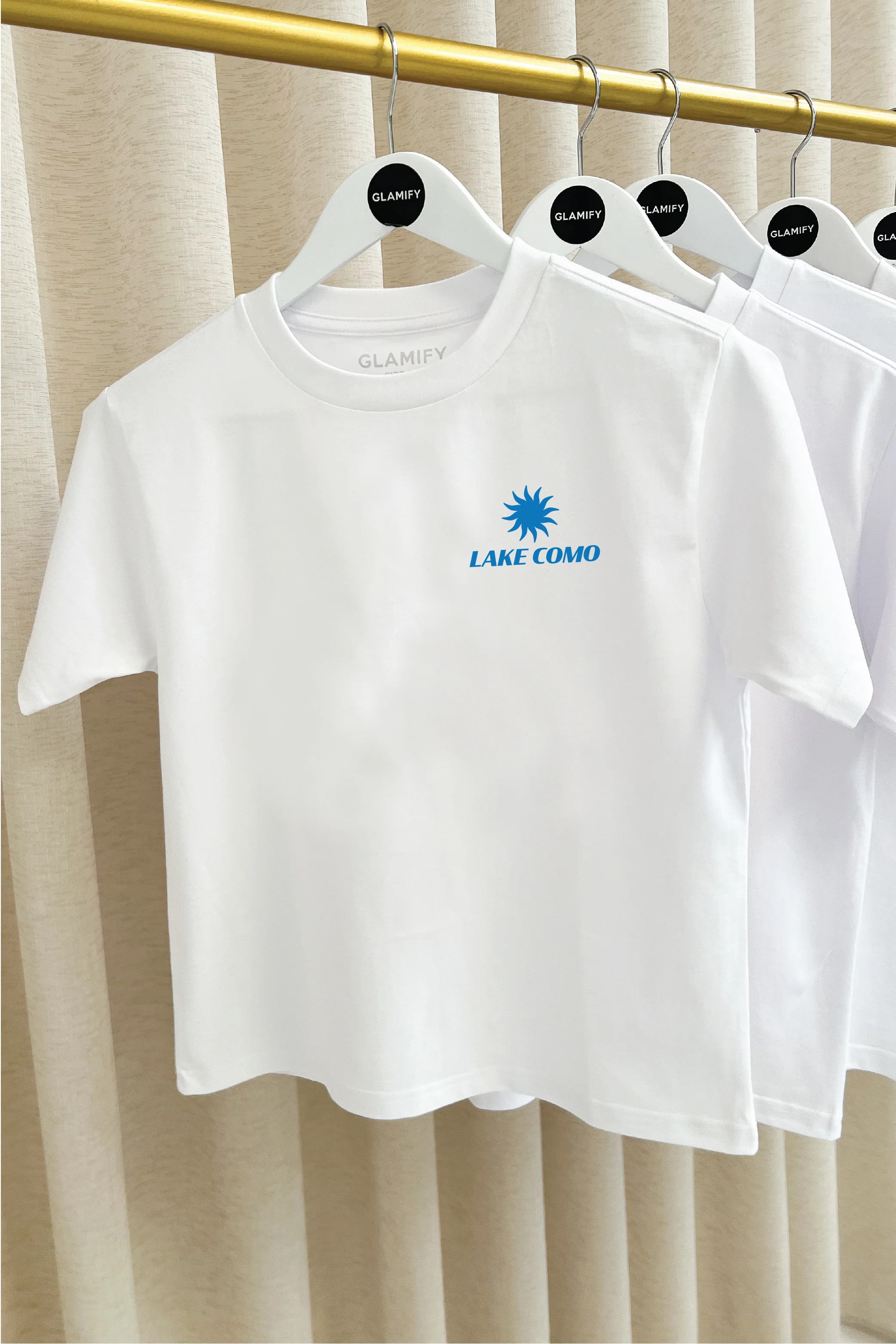 Mini lake como white printed t-shirt - Image 7