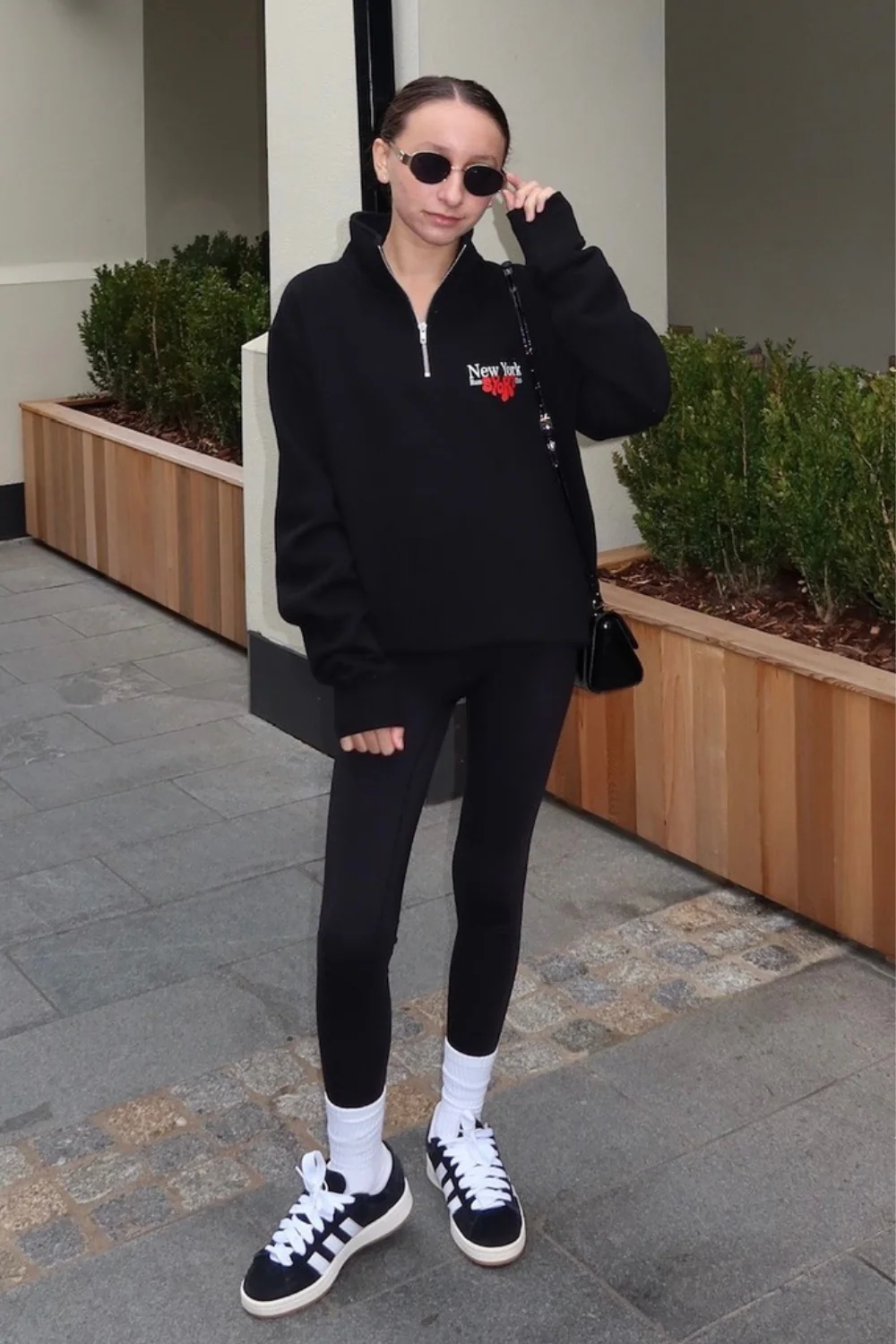 Mini New York black printed 3/4 sweater - Image 2