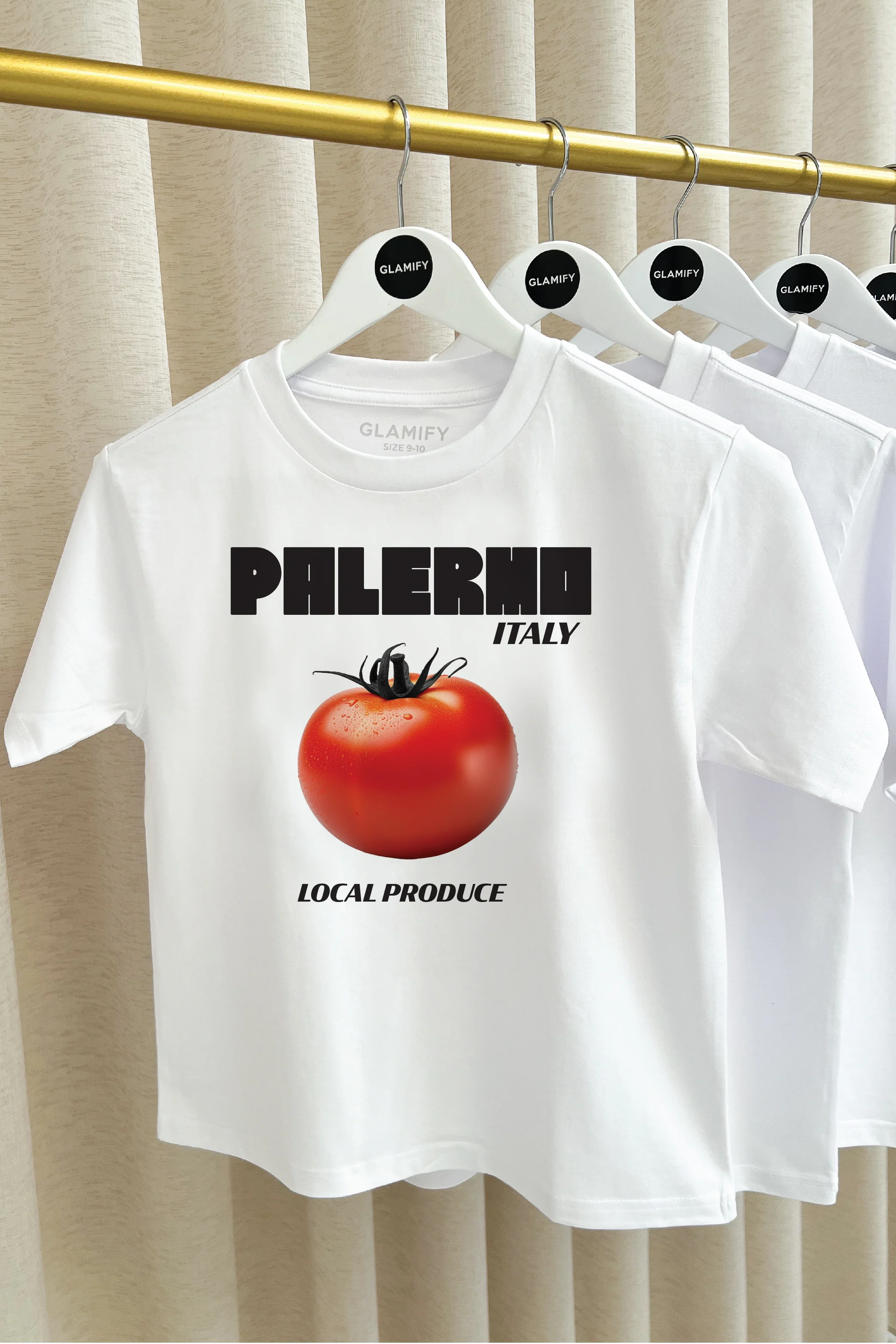 Mini Palermo white printed t-shirt