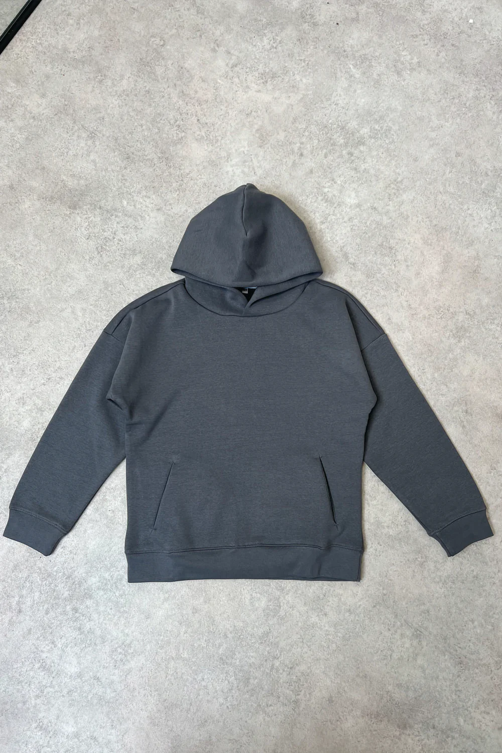 Mini steel grey premium essential hoodie - Image 4