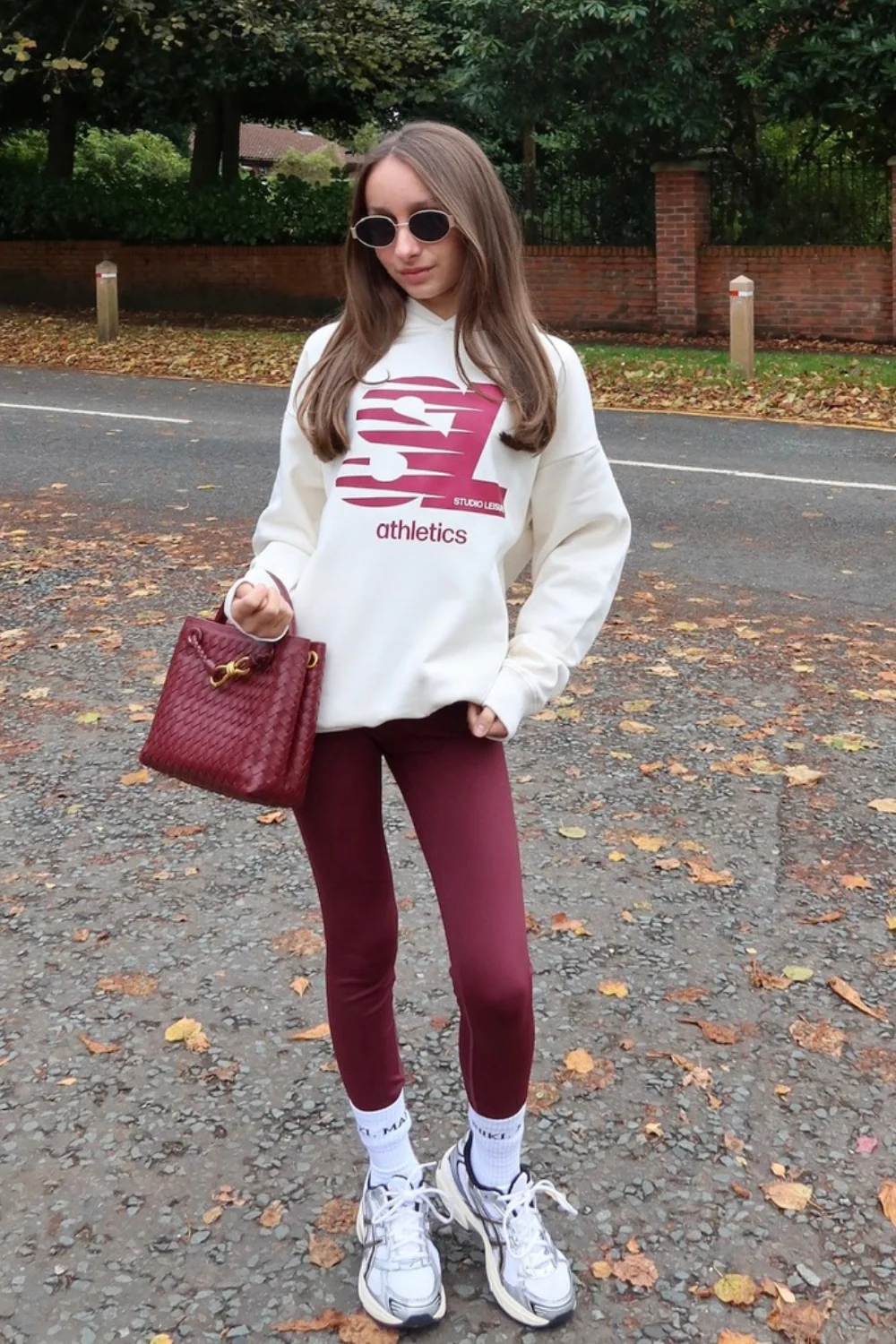 Mini studio leisure athletics ecru printed hoodie - Image 3